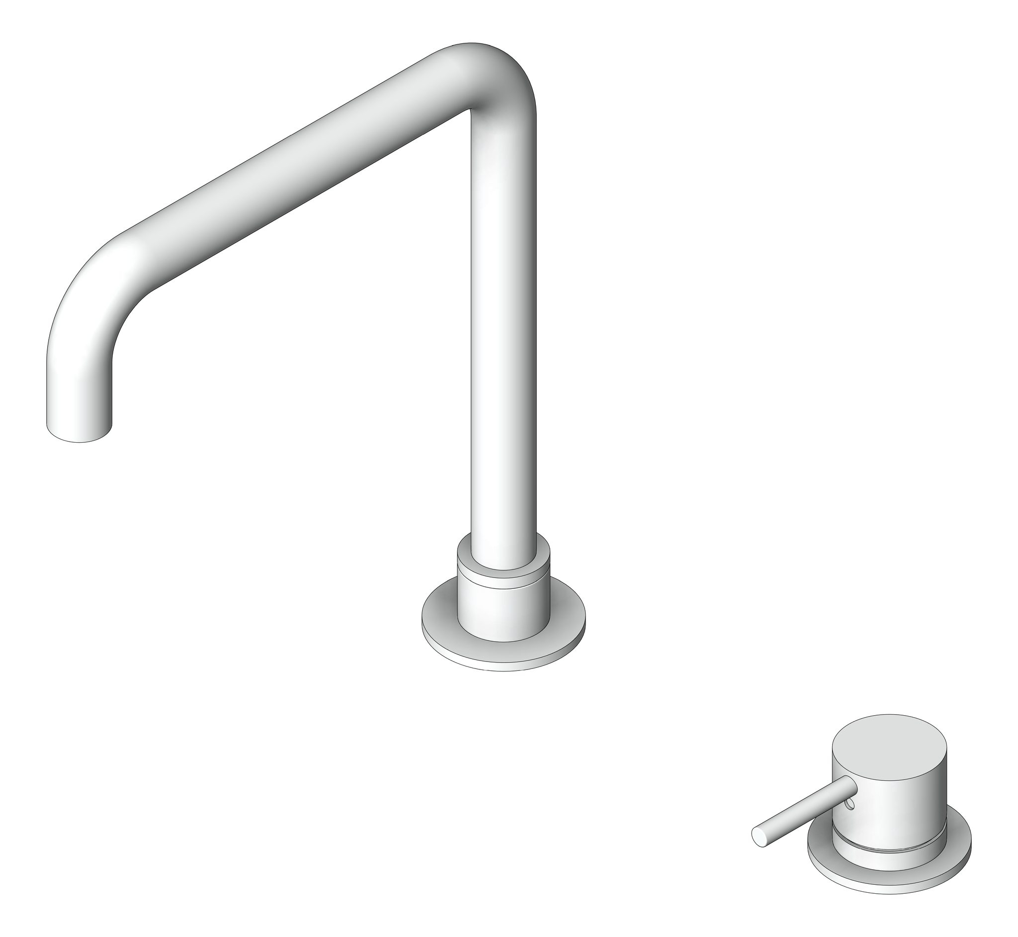 Navigate to MixerSet Basin Nero Mecca Swivel Square