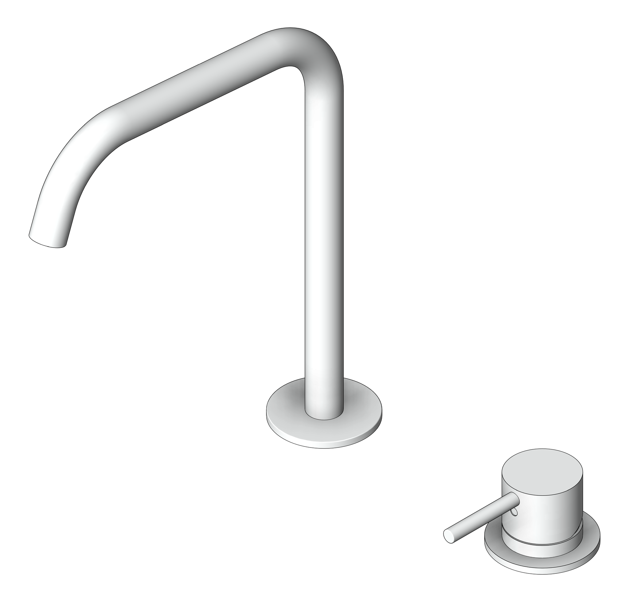 Image of MixerSet BathKitchen Nero Mecca Edge