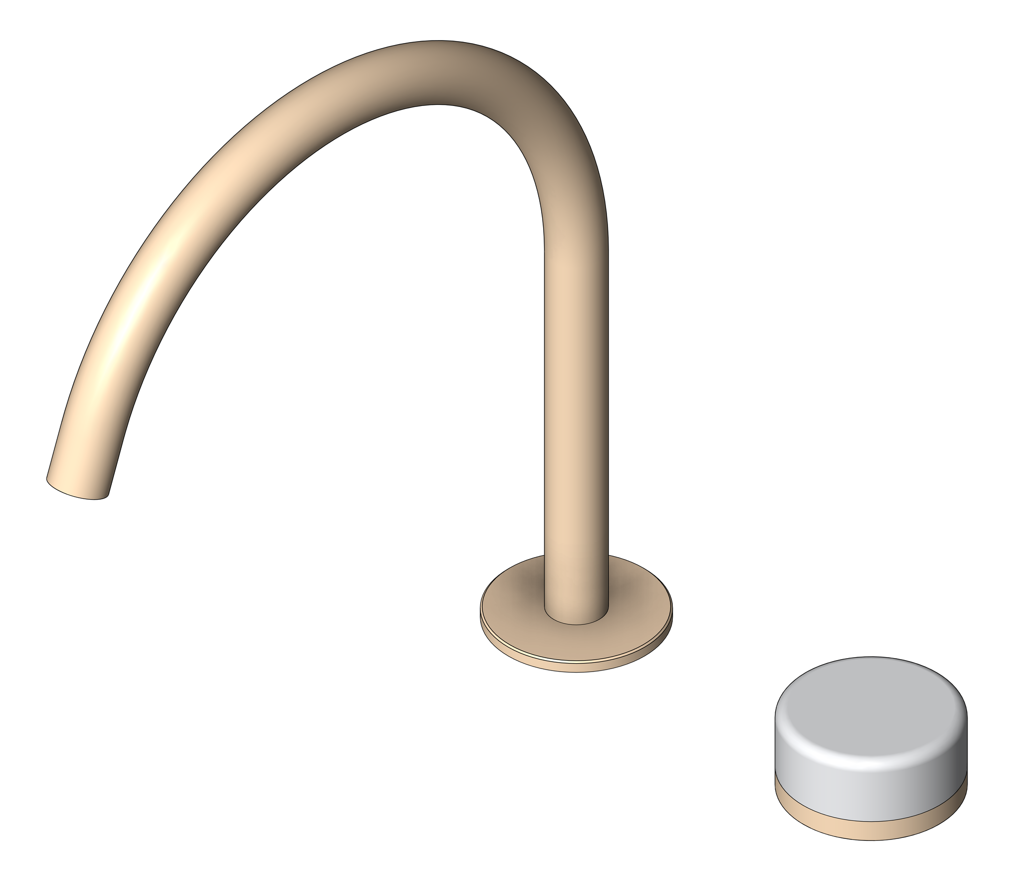 Navigate to MixerSet Hob Nero Serenity Progressive ArcSpout Bath