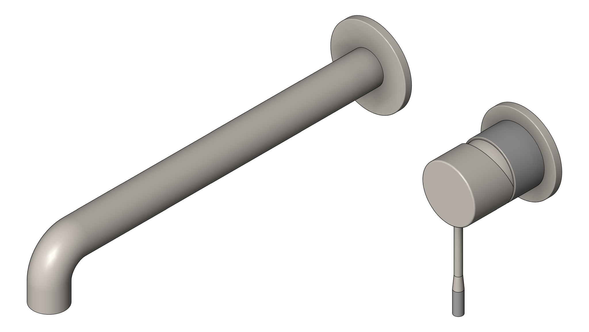 Navigate to MixerSet Wall Nero Opal Basin Bath SeparatePlates