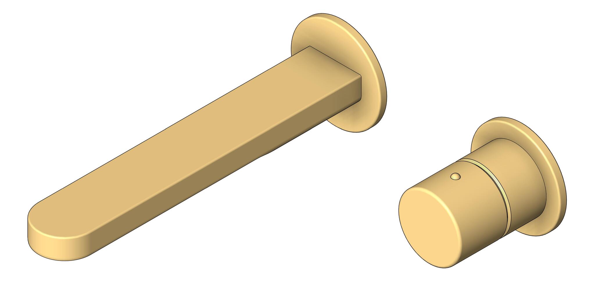 Navigate to MixerSet Wall Nero Pure Basin Bath