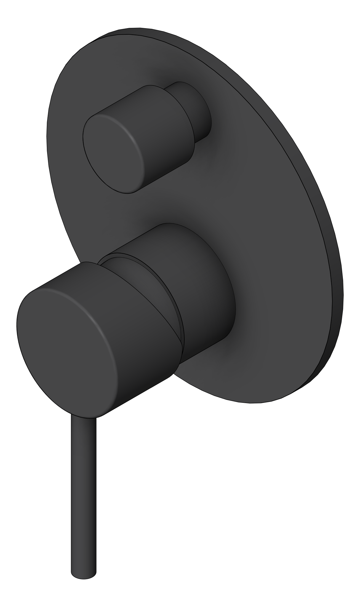 Navigate to MixerTap Diverter Nero Dolce BackPlate