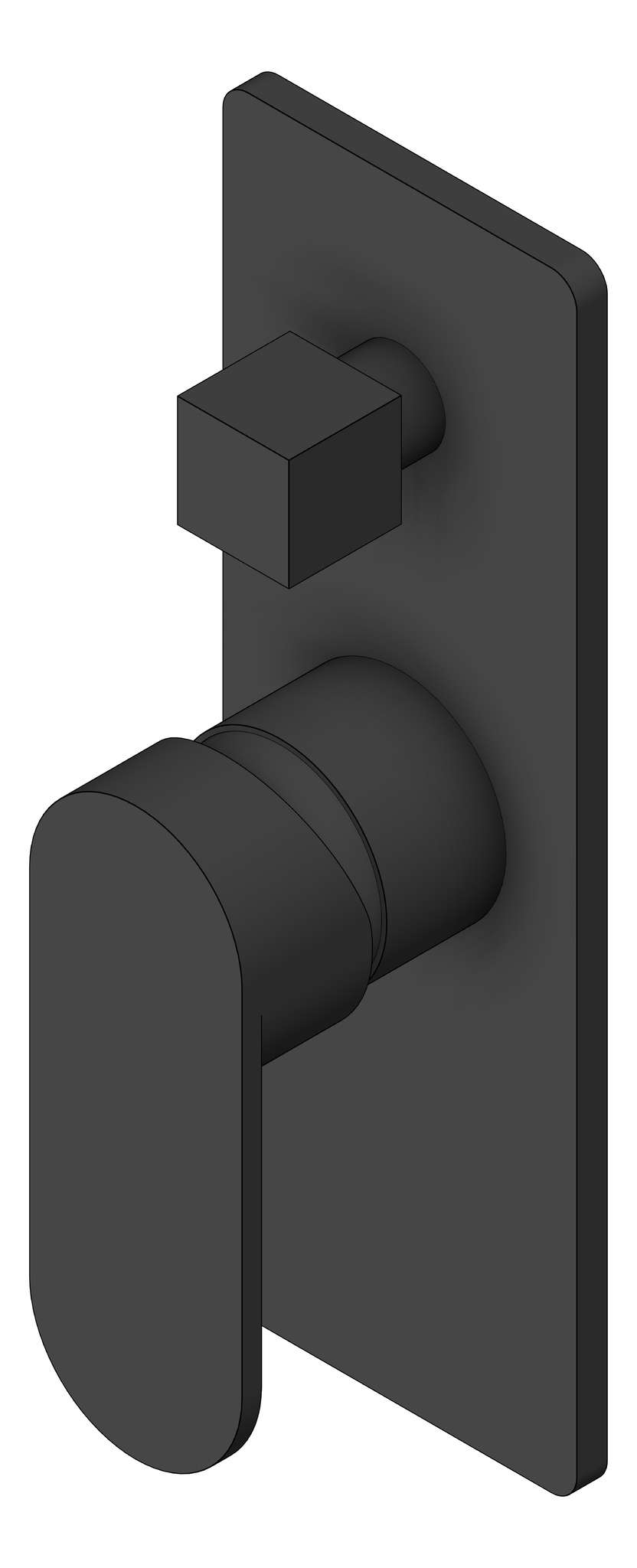 Image of MixerTap Diverter Nero Ecco