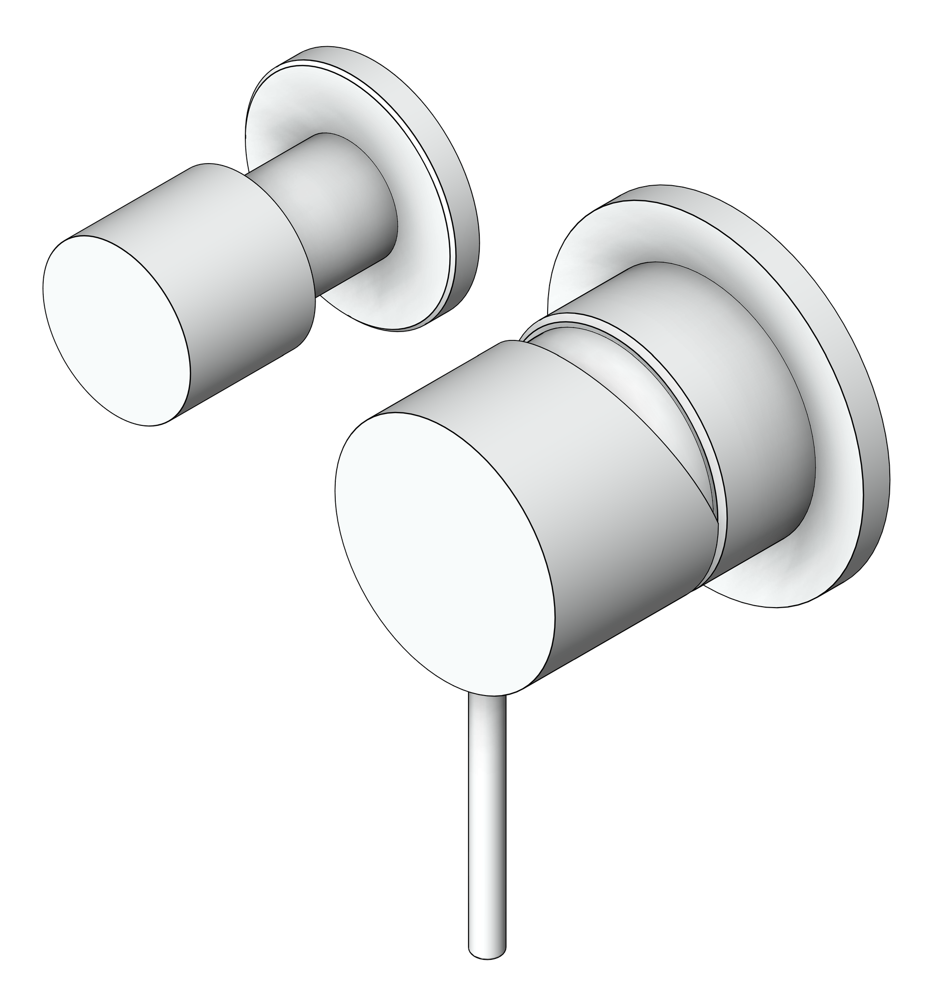 Navigate to MixerTap Diverter Nero Mecca Horizontal