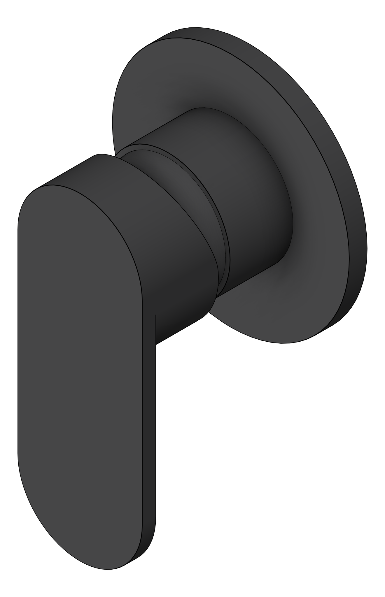 Navigate to MixerTap Shower Nero Ecco Round