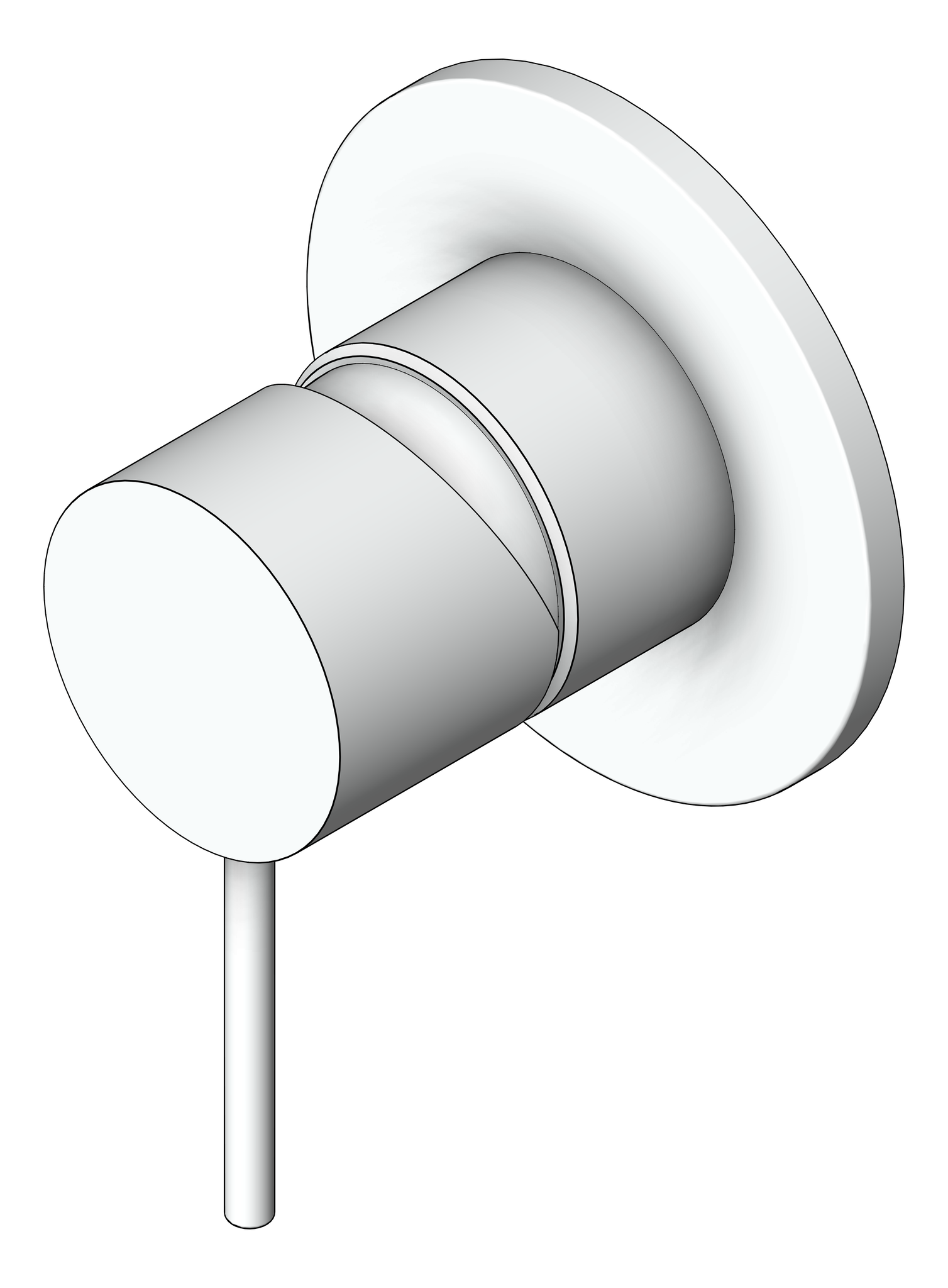 Navigate to MixerTap Shower Nero Mecca 80mmPlate