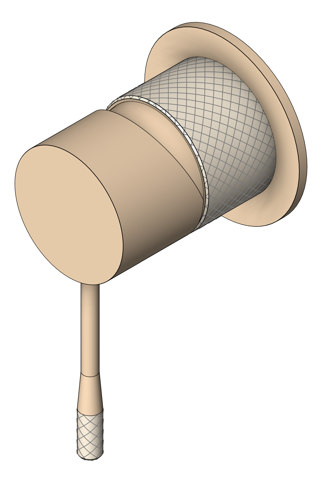 Navigate to MixerTap Shower Nero Opal 60mmPlate