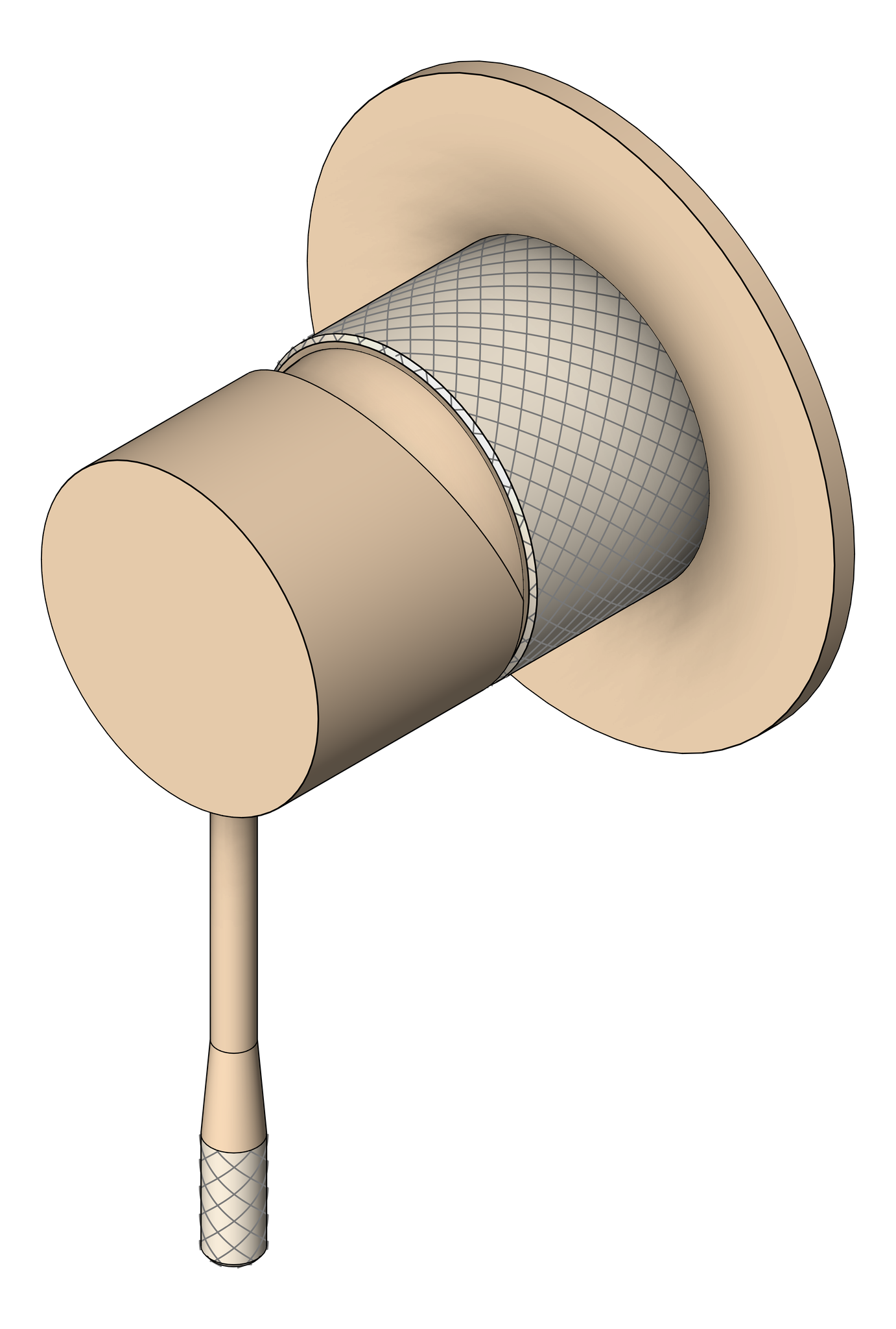 Navigate to MixerTap Shower Nero Opal 80mmPlate