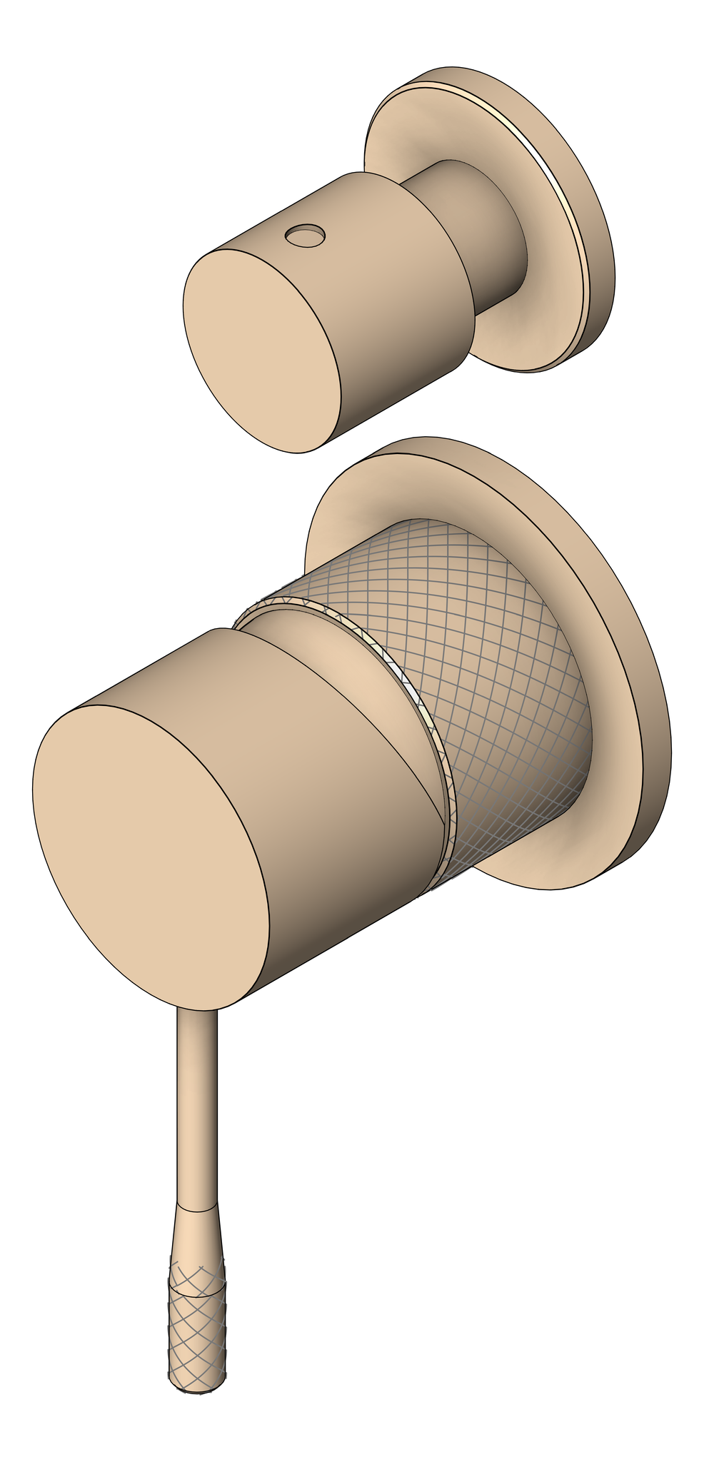 Navigate to MixerTap Shower Nero Opal Diverter Split