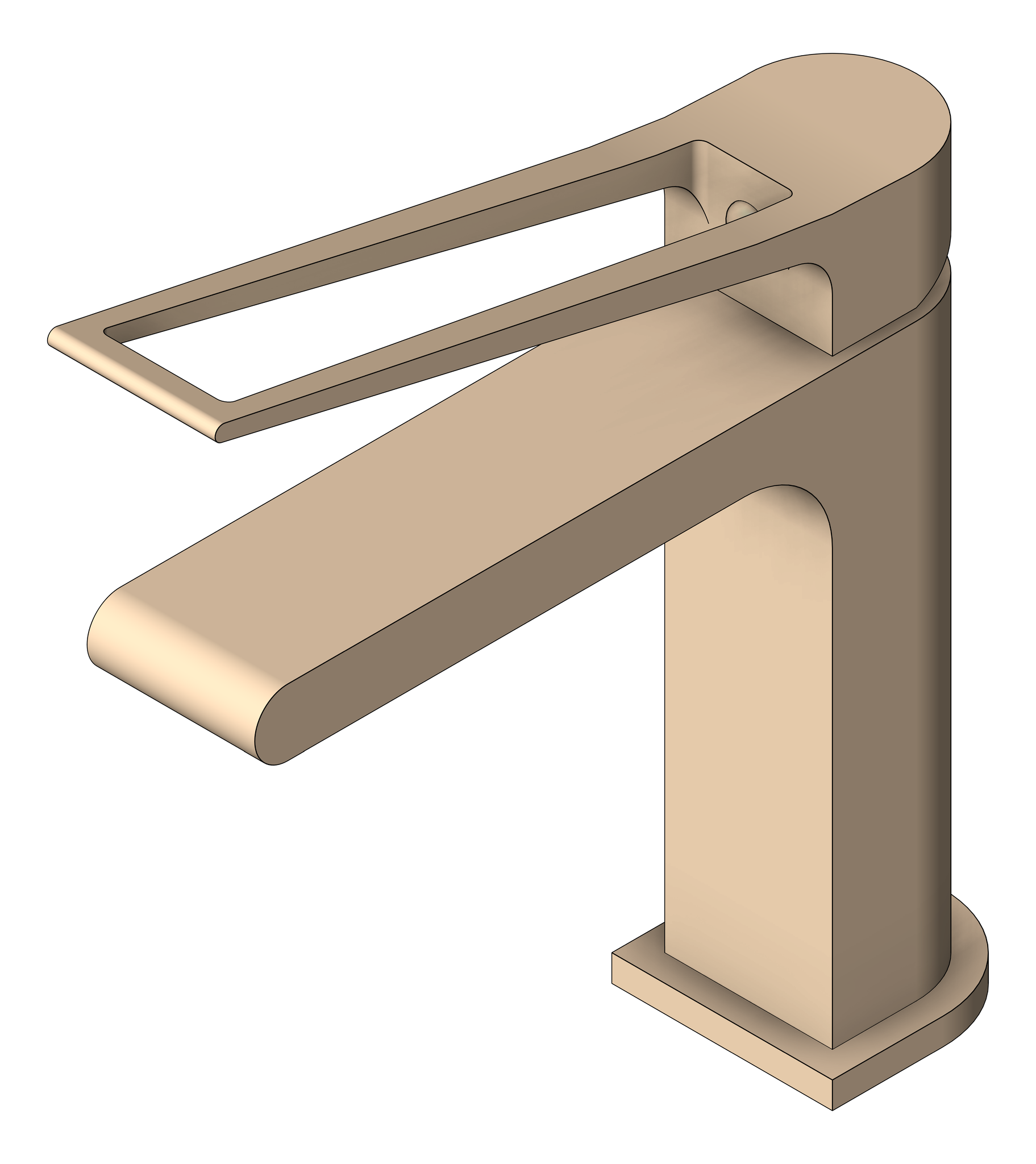 Mixer Basin Nero BiancaCare