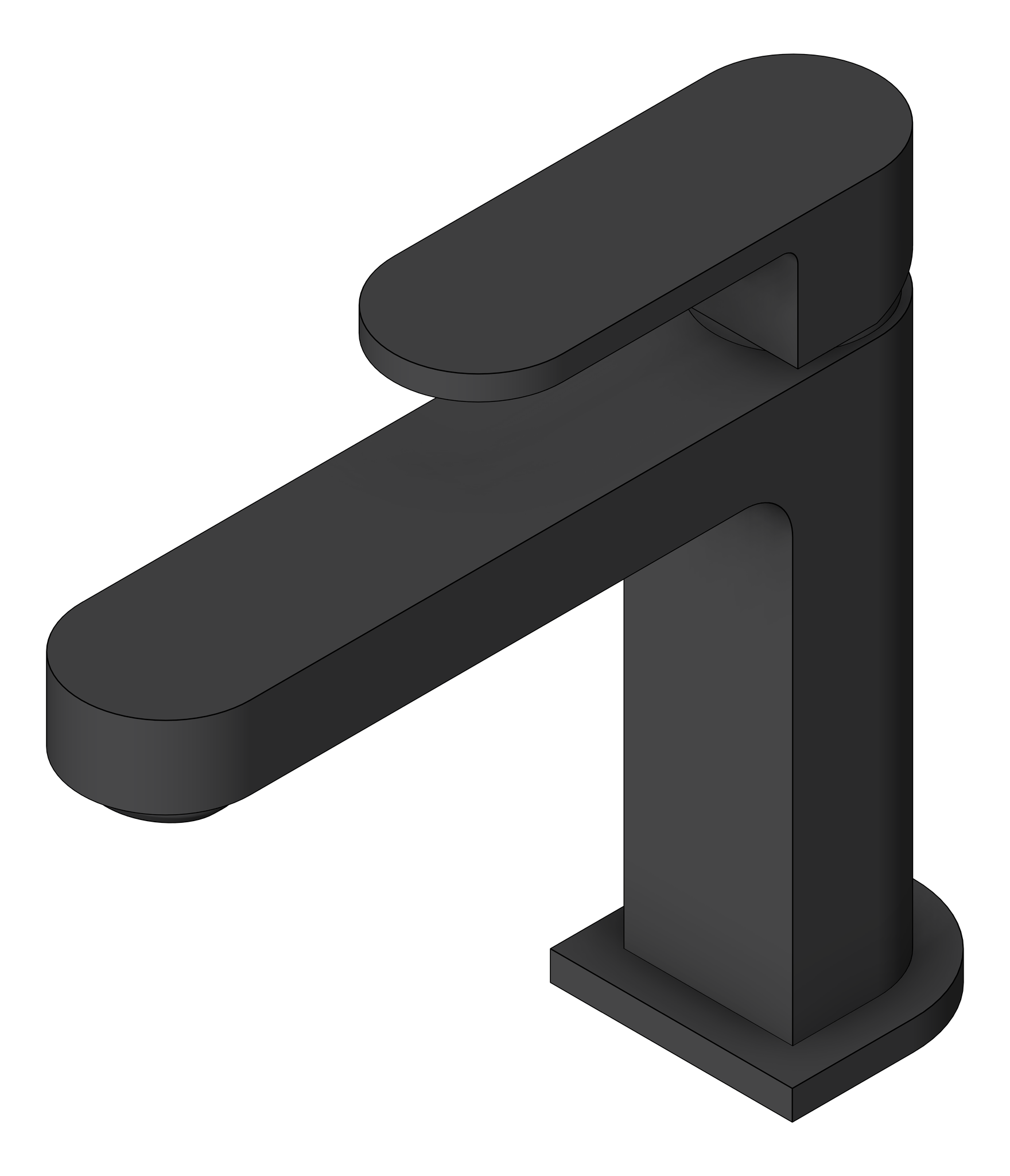 Image of Mixer Basin Nero Ecco