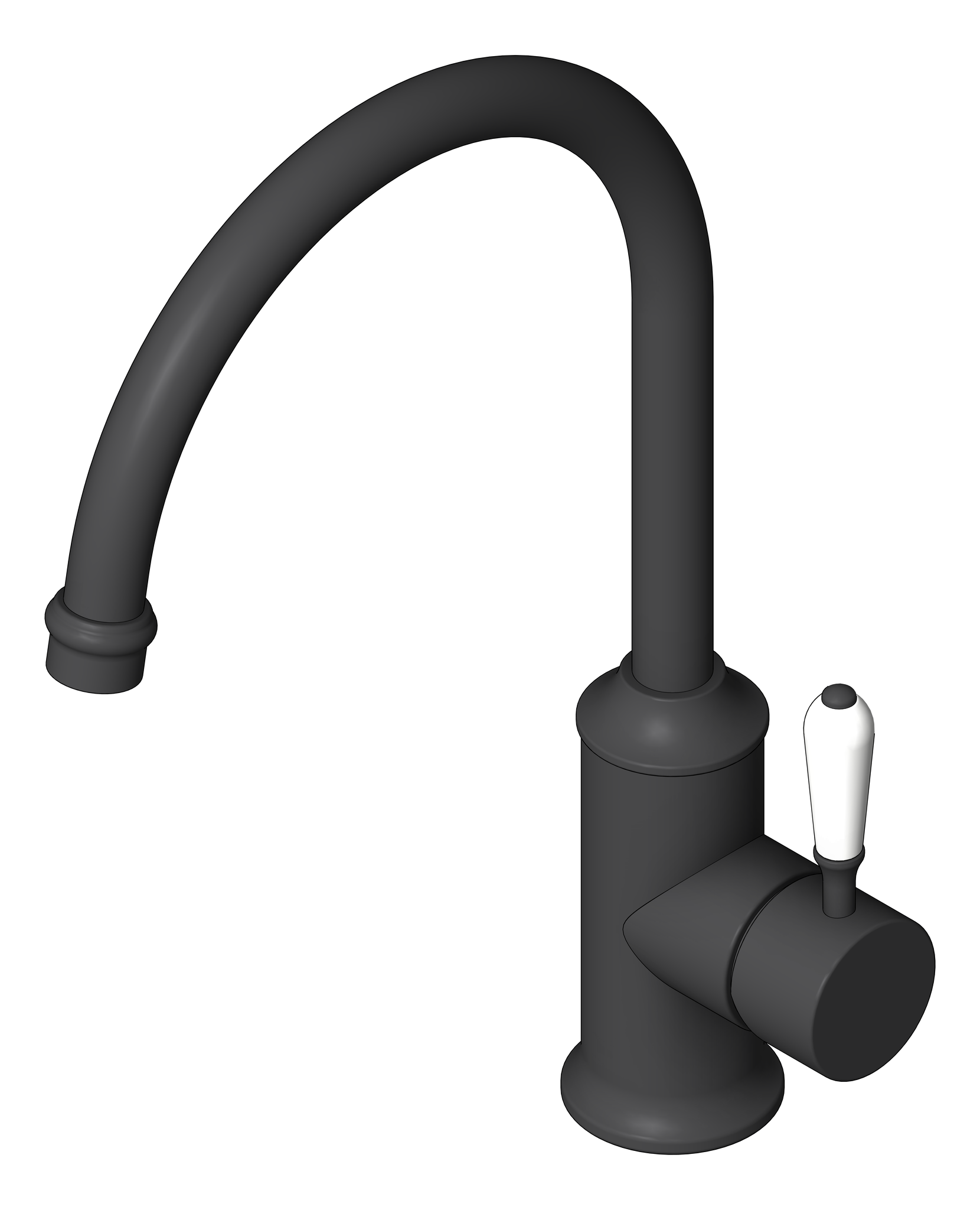 Navigate to Mixer Kitchen Nero York Gooseneck