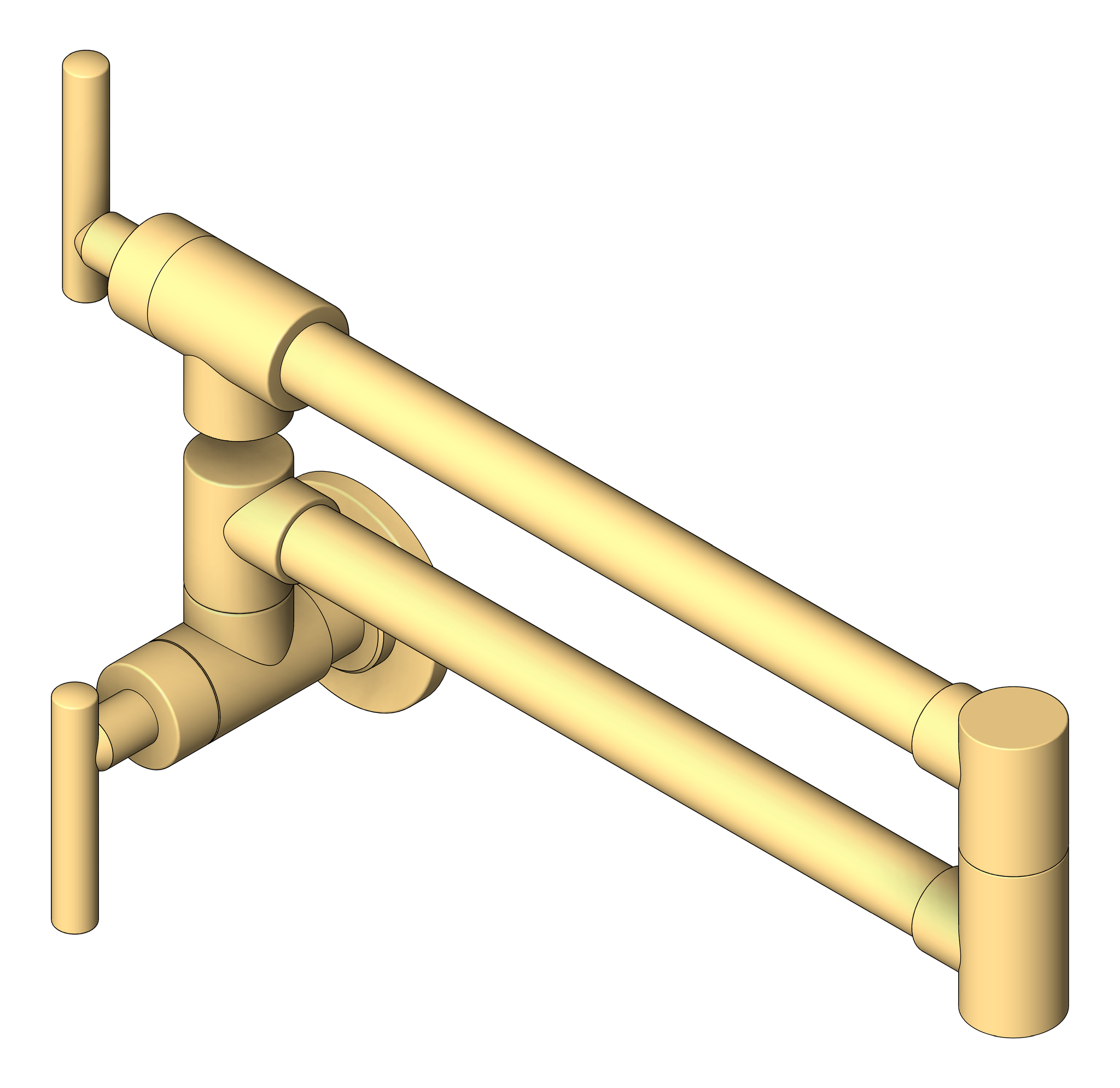 Navigate to Mixer Kitchen Nero York Wall Potfiller