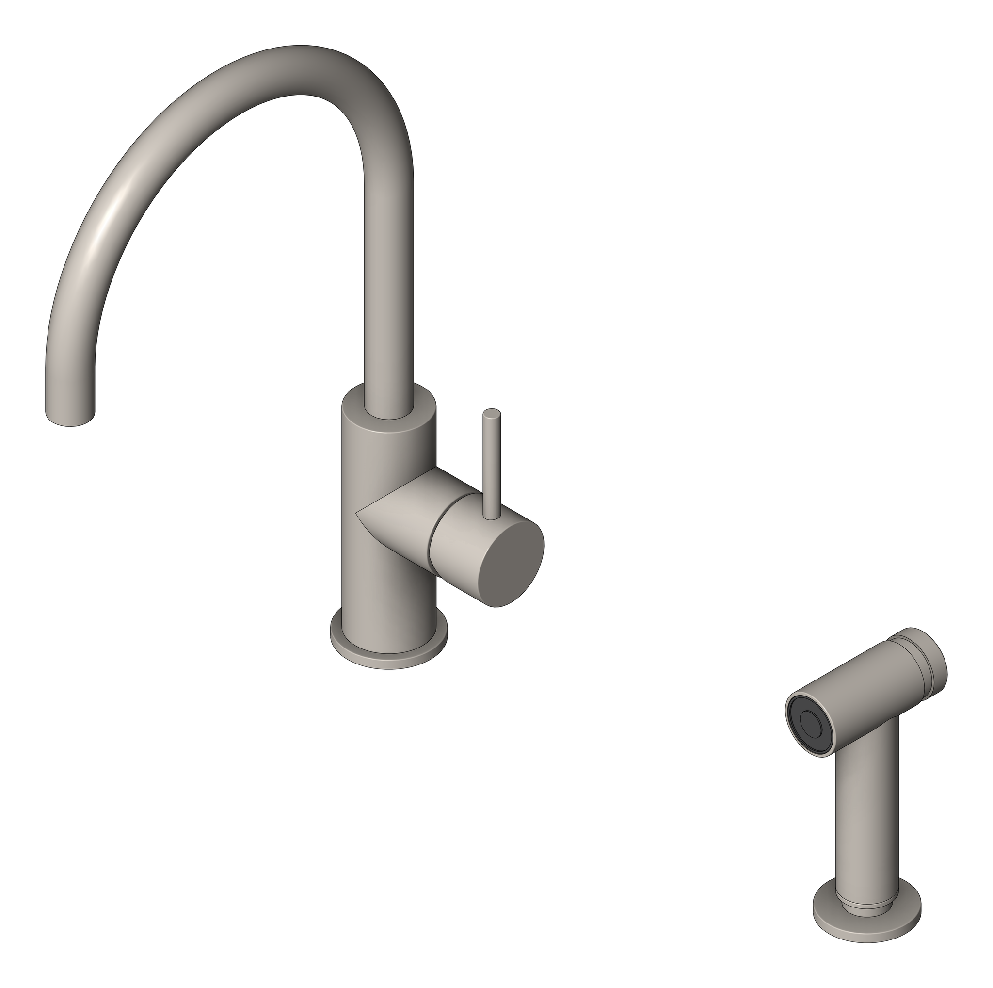 Navigate to Mixer Kitchen Nero Zen HandSpray