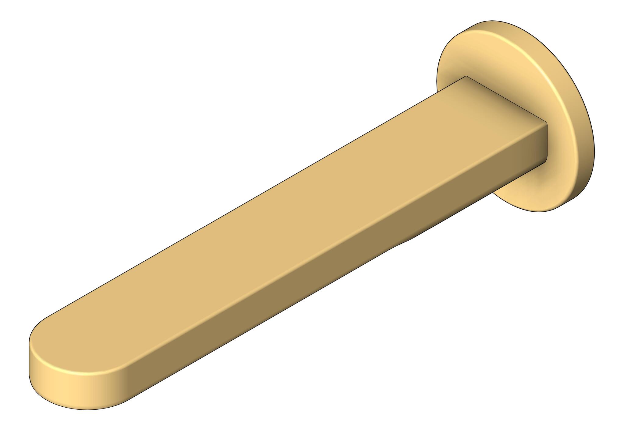 Image of Spout Bath Nero Pure Round