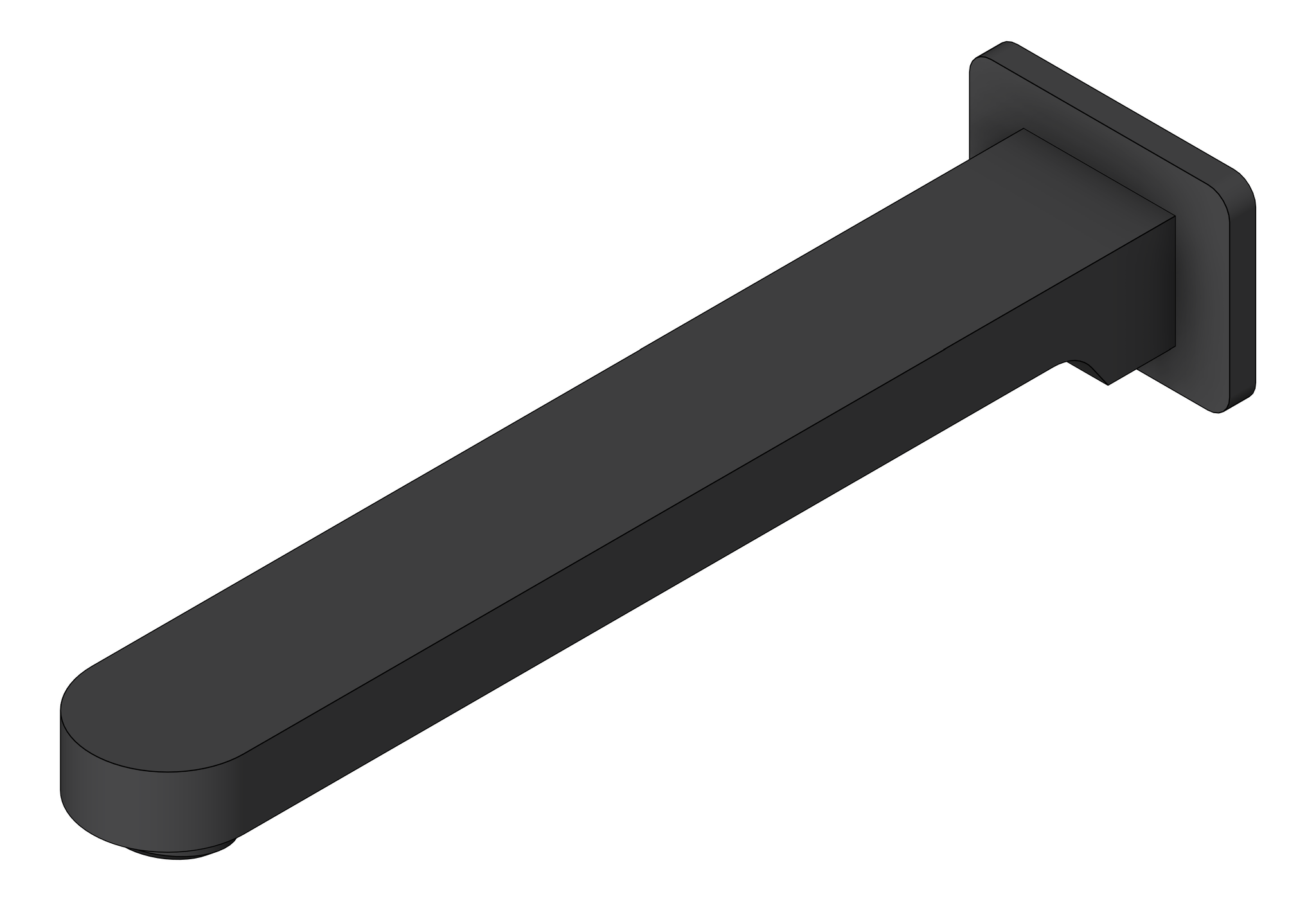 Navigate to Spout Wall Nero Ecco Bath