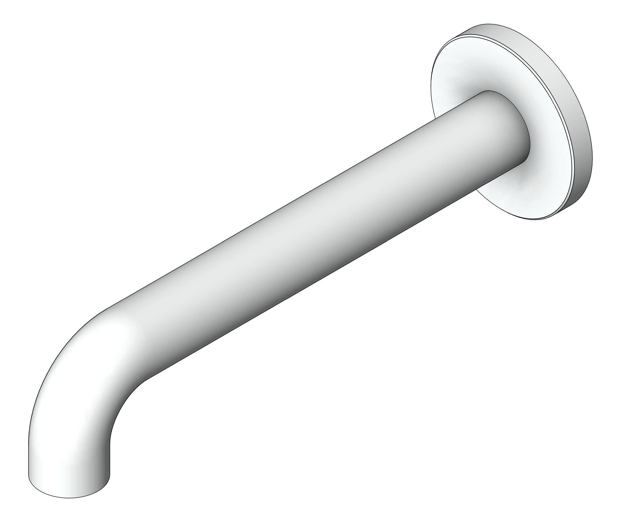 Navigate to Spout Wall Nero Mecca Basin Bath