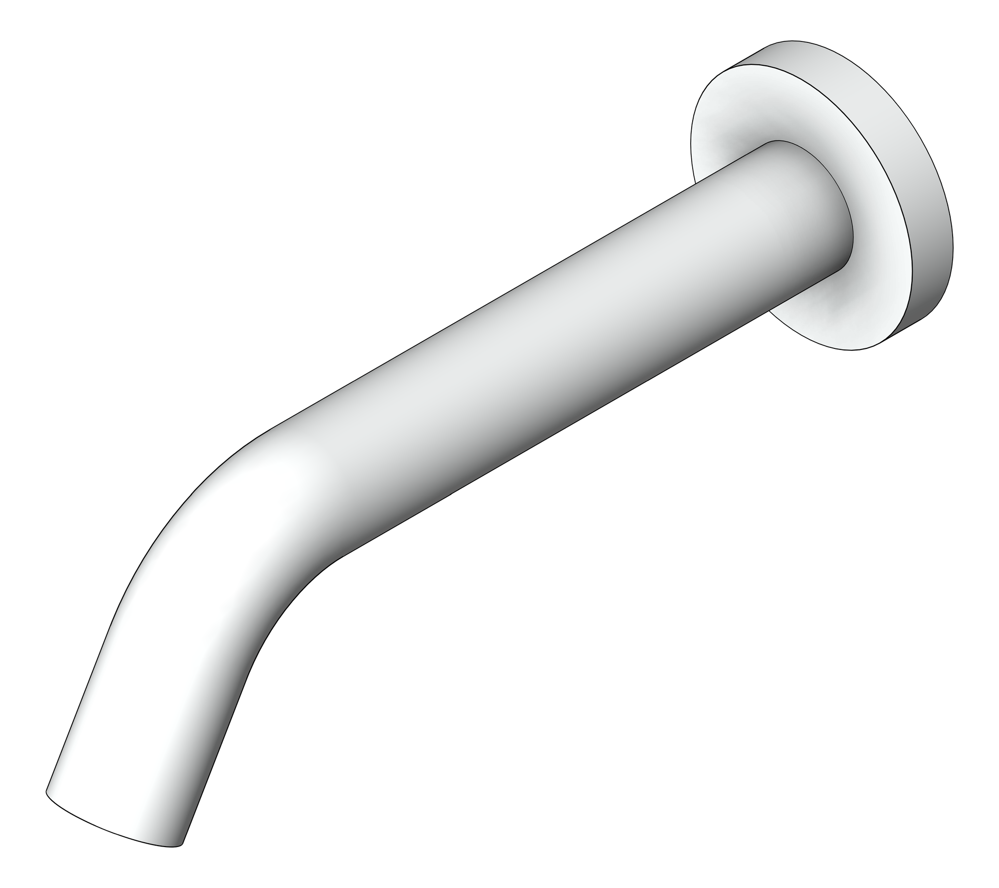 Image of Spout Wall Nero Mecca Sensor