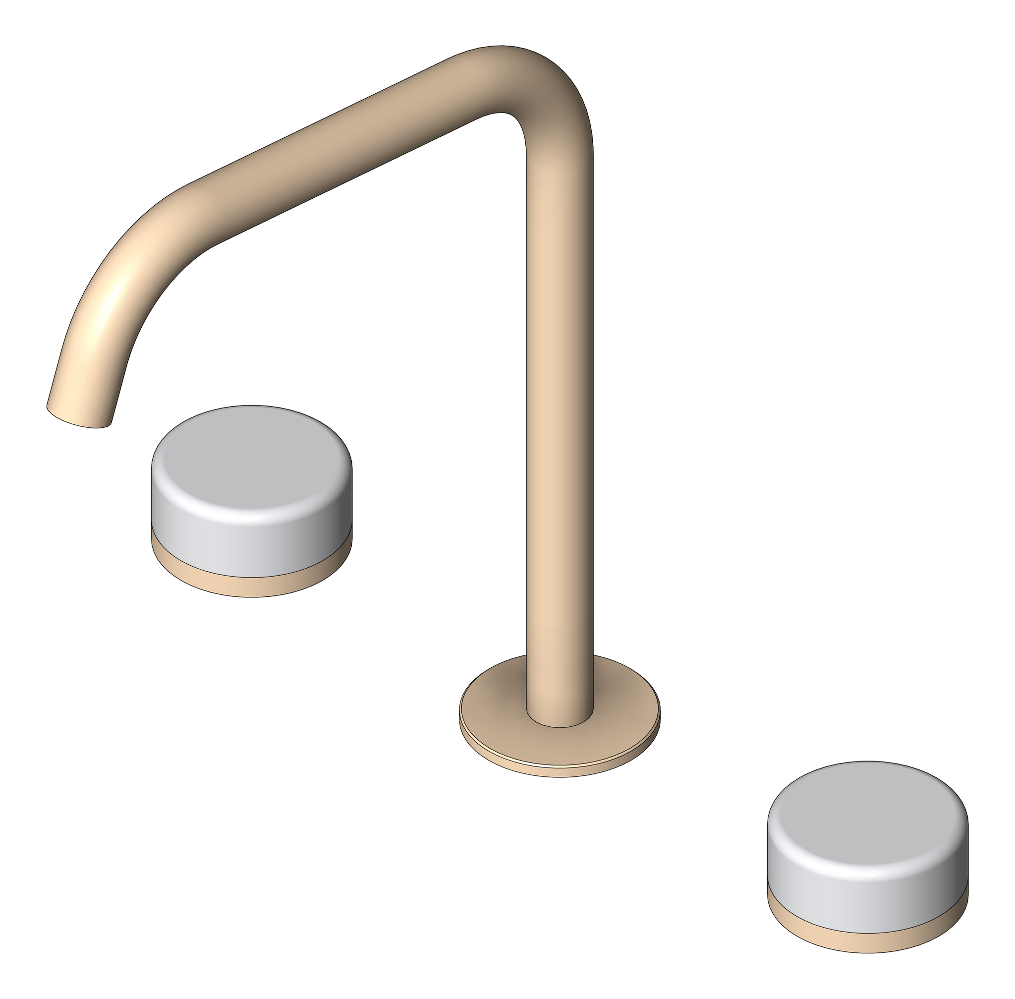 Image of TapSet Hob Nero Serenity EdgeSpout Bath Kitchen