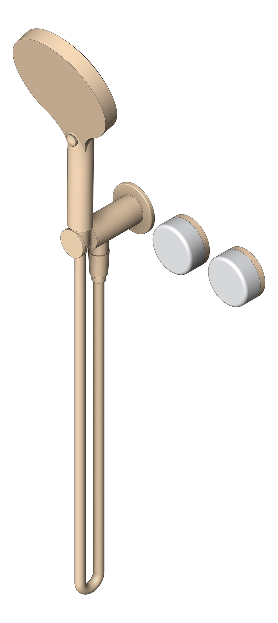 Image of TapSet Shower Nero Serenity Progressive Hand RoundHead