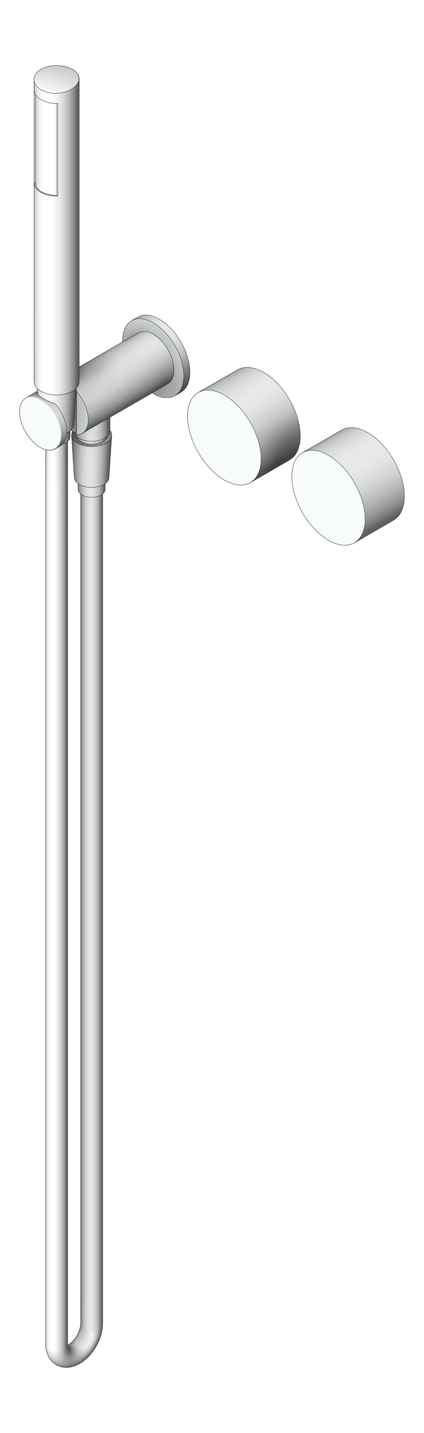 Image of TapSet Wall Nero KaraProgressive Shower BackPlate