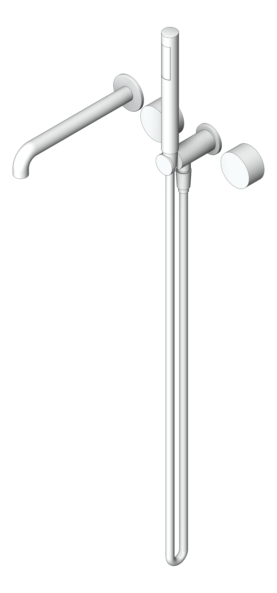 Navigate to TapSet Wall Nero KaraProgressive Shower Spout