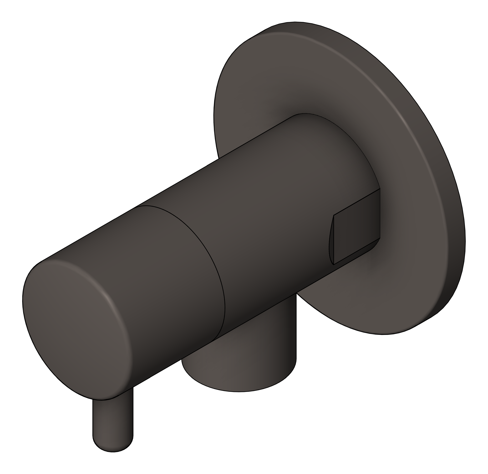 Navigate to Tap Wall Nero CisternStop Mini