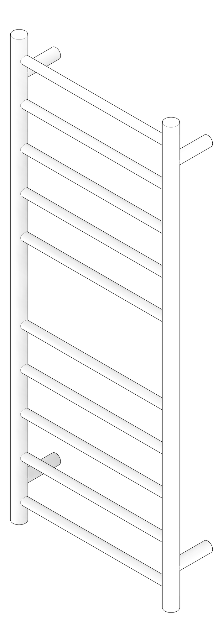3D Documentation Image of TowelLadder Heated RadiantAustralia Round 10Bars
