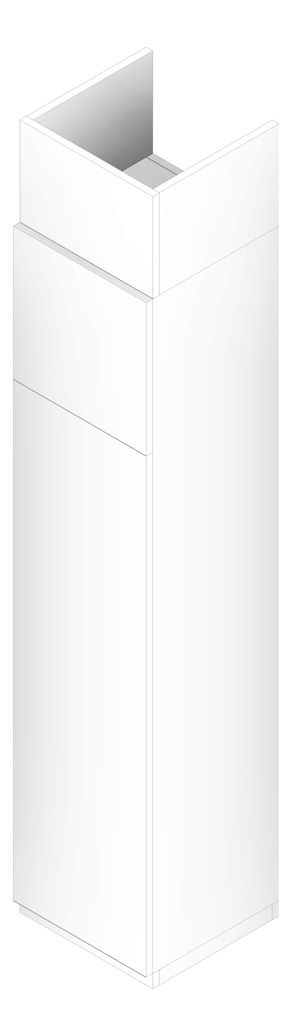 3D Documentation Image of JOINERY Storage Cupboard Type1 3100x825mm