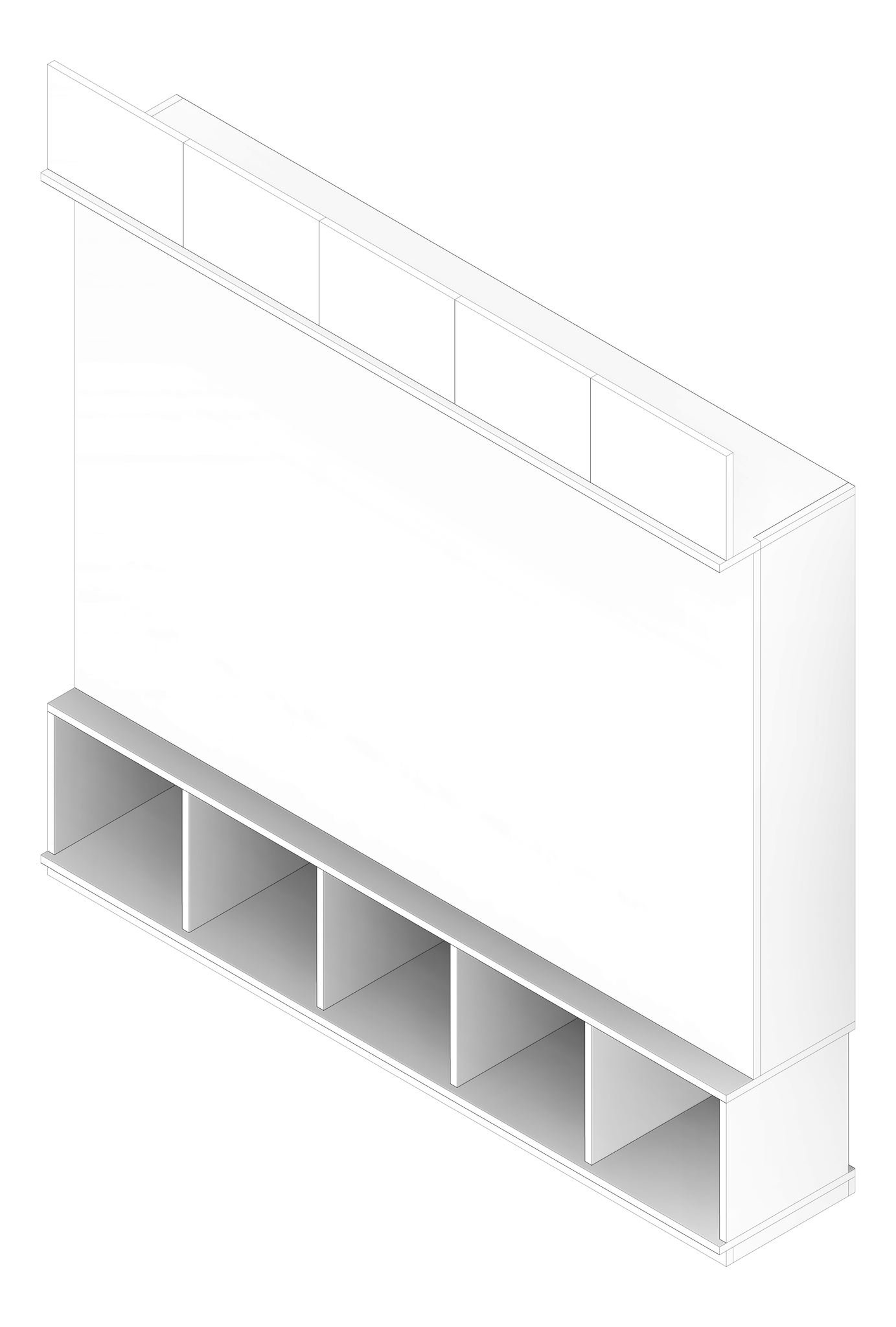 3D Documentation Image of JOINERY Teaching Cupboard Type3 AVUnit-3100x3000mm