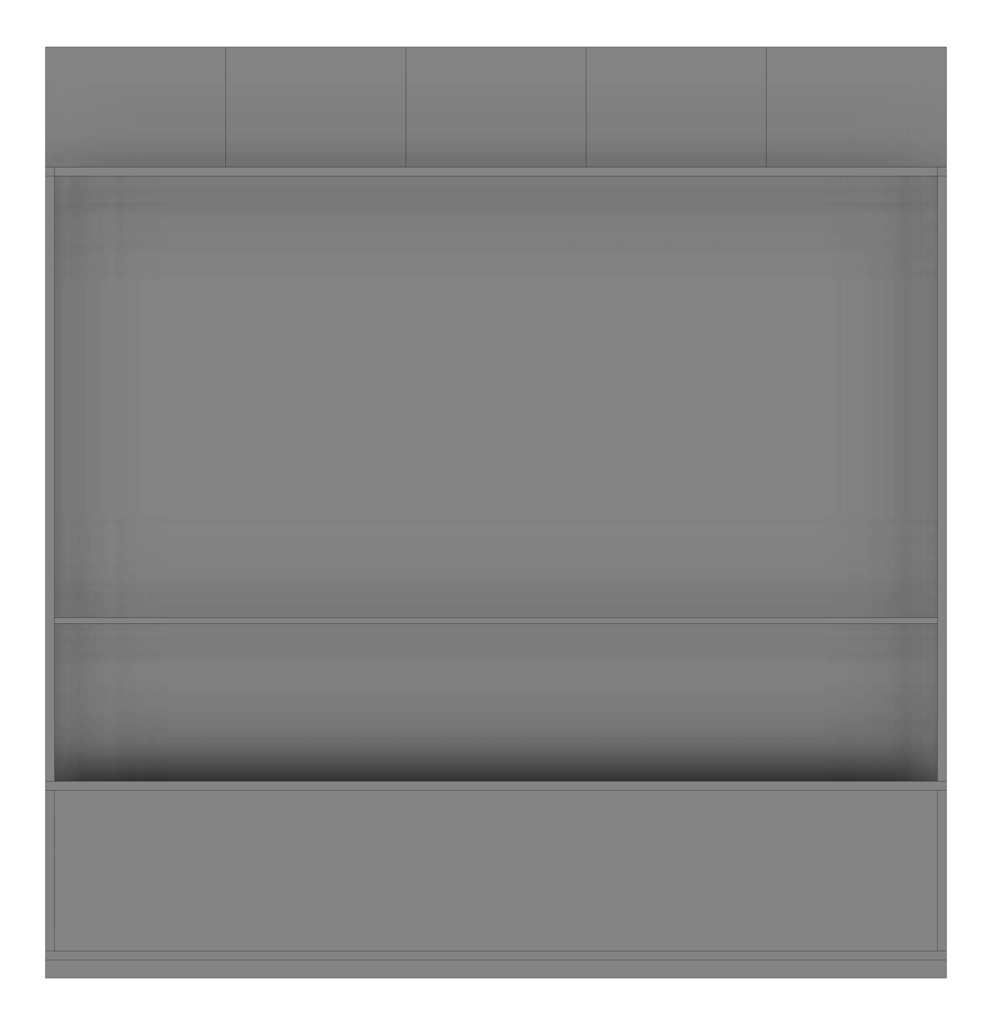 Front Image of JOINERY Teaching Cupboard Type3 AVUnit-3100x3000mm