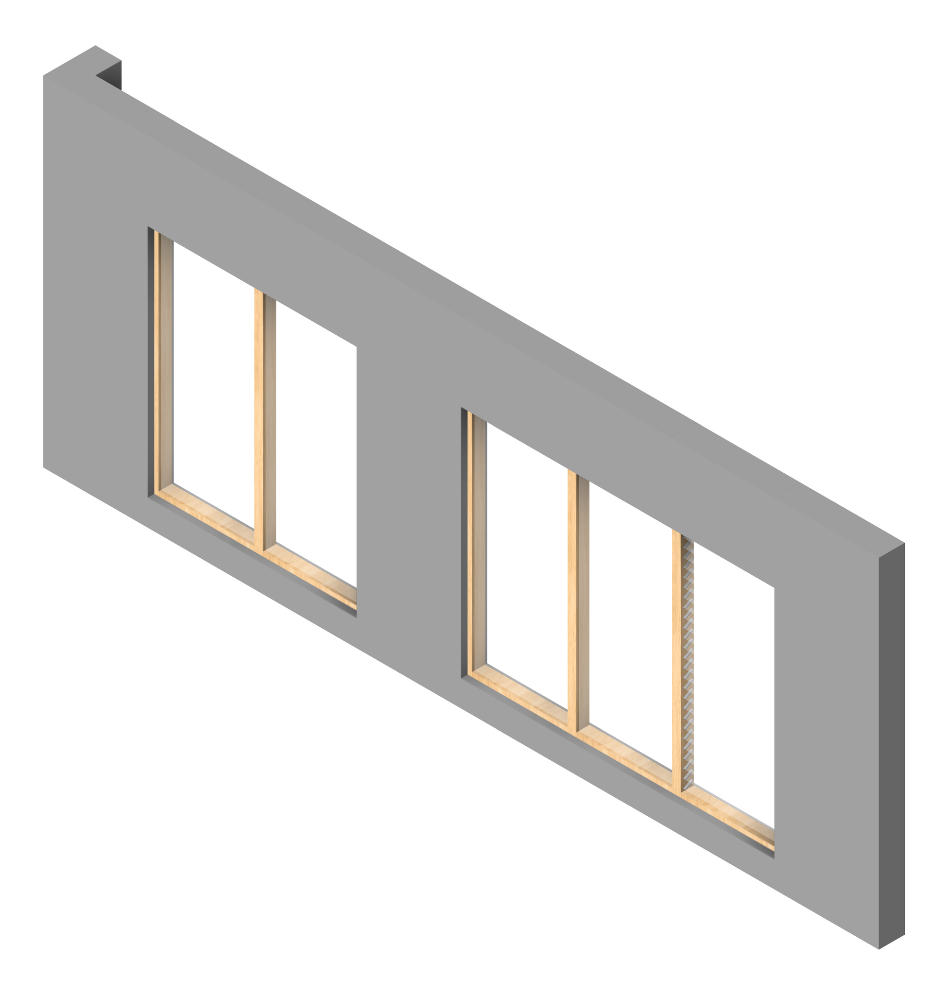 FACADE Assembly Admin Type1C 3900x9600mm