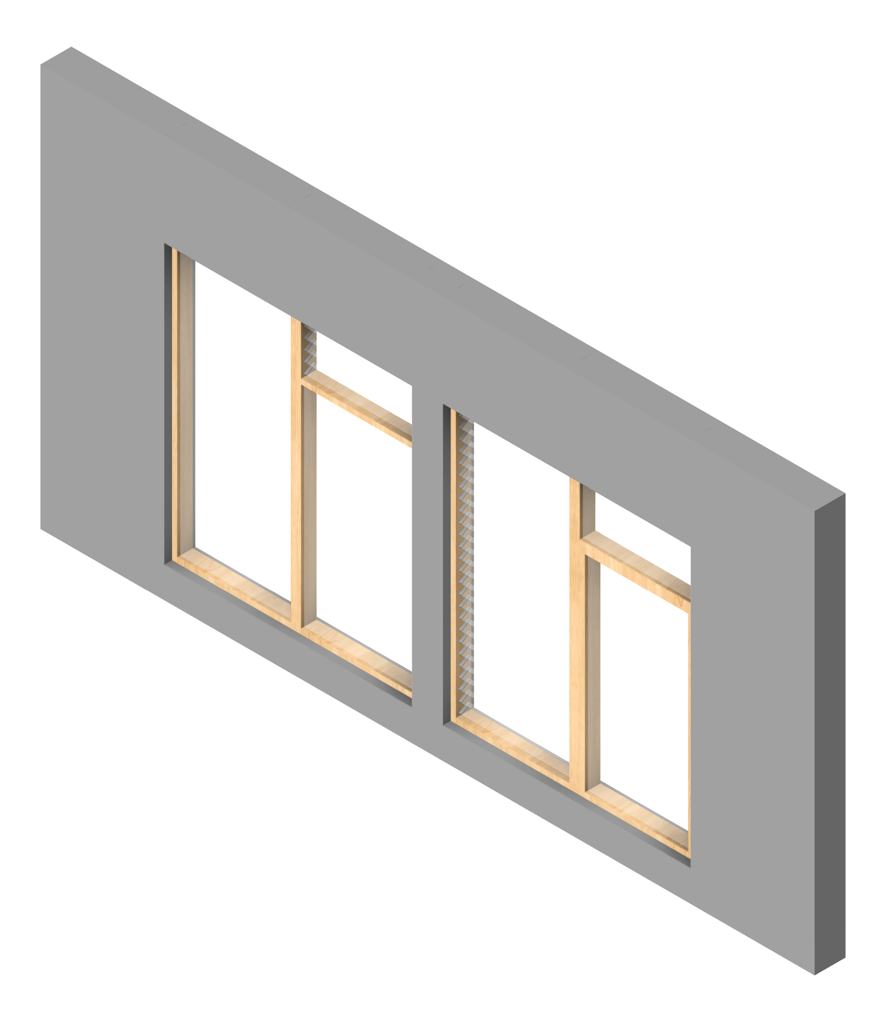 FACADE Assembly Admin Type2B 3900x7500mm