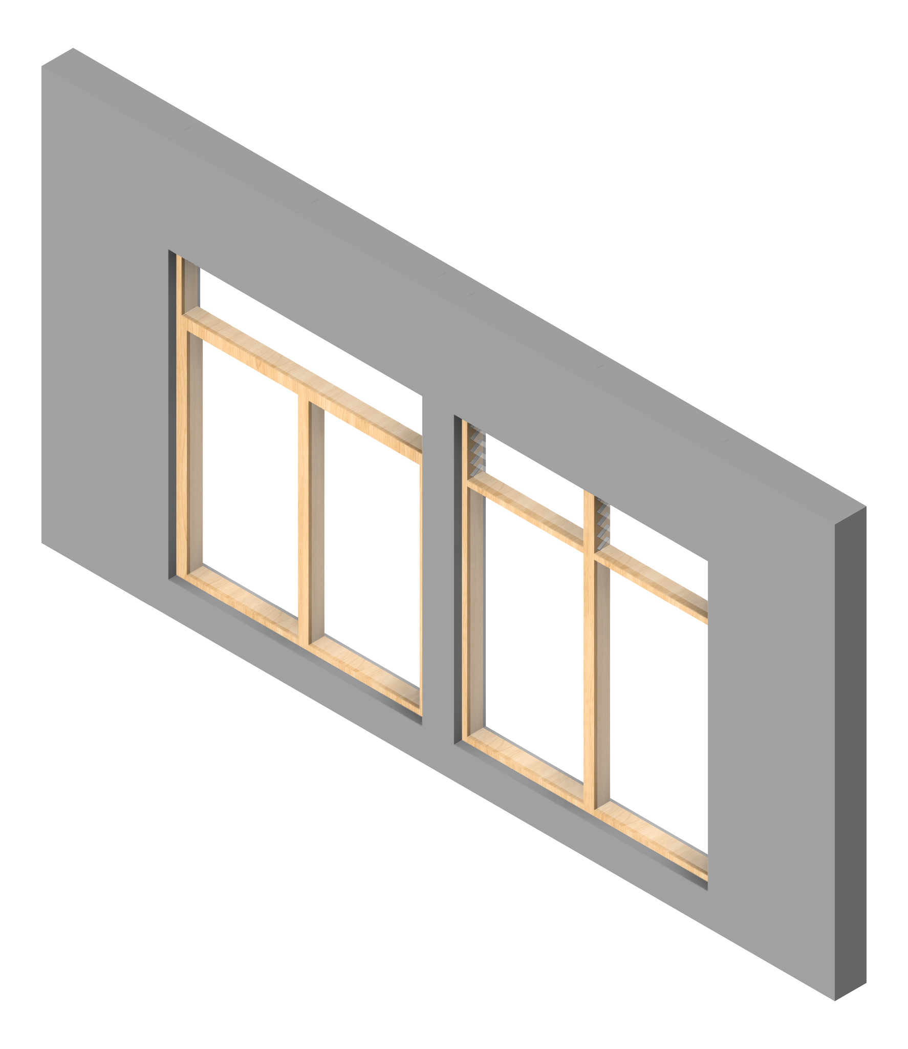 FACADE Assembly Admin Type3B 3900x7500mm