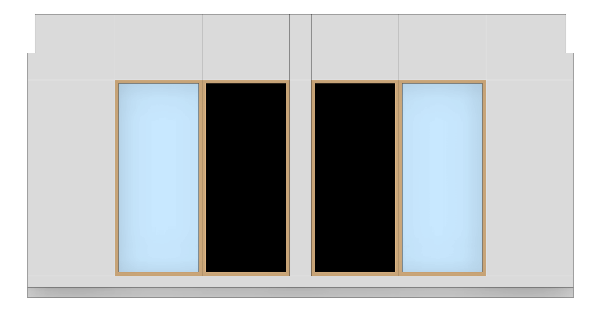 Front Image of FACADE Assembly Food-And-Textile Type1A 3900x7500mm
