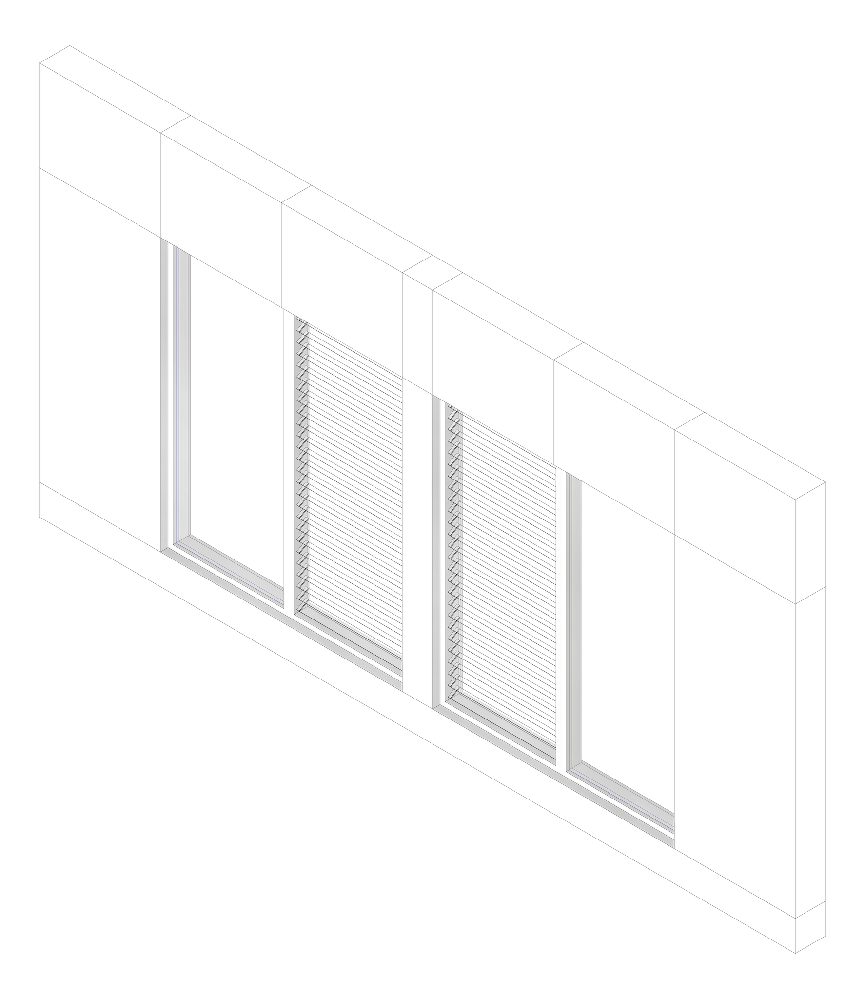 3D Documentation Image of FACADE Assembly Food-And-Textile Type1B 3900x7500mm