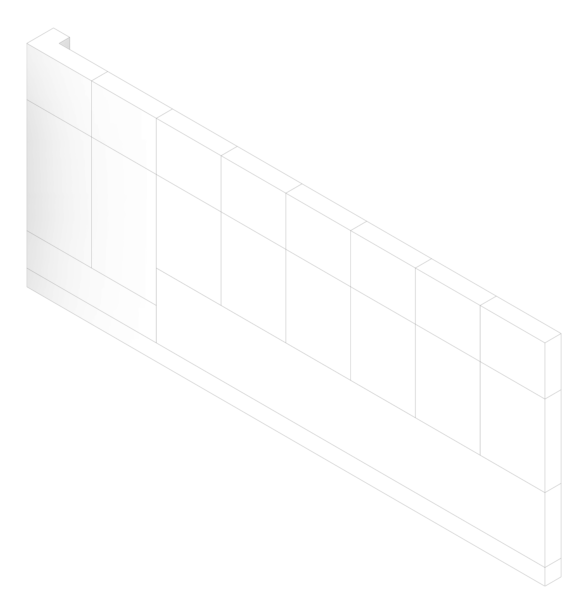 3D Documentation Image of FACADE Assembly General Type13C 3900x9600mm