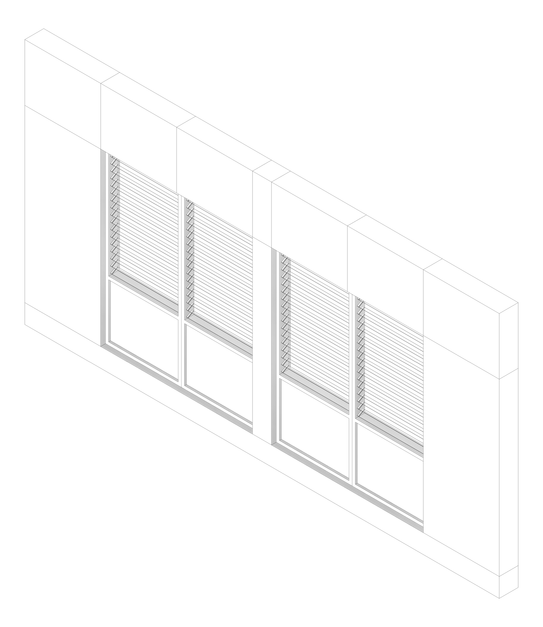 3D Documentation Image of FACADE Assembly General Type18B 3900x7500mm