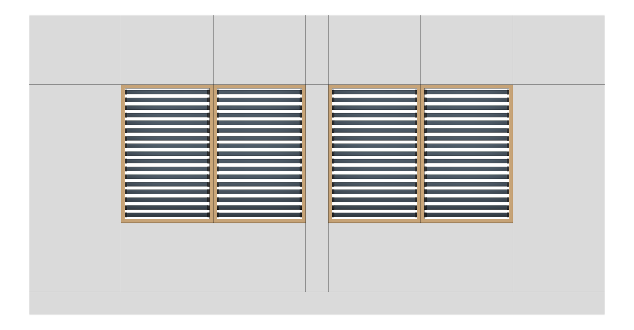 Front Image of FACADE Assembly General Type18B 3900x7500mm