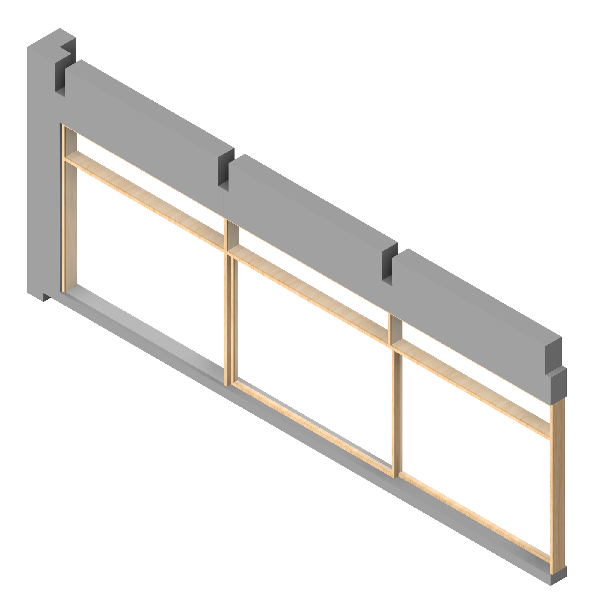 FACADE Assembly General Type1D 3600x9600mm