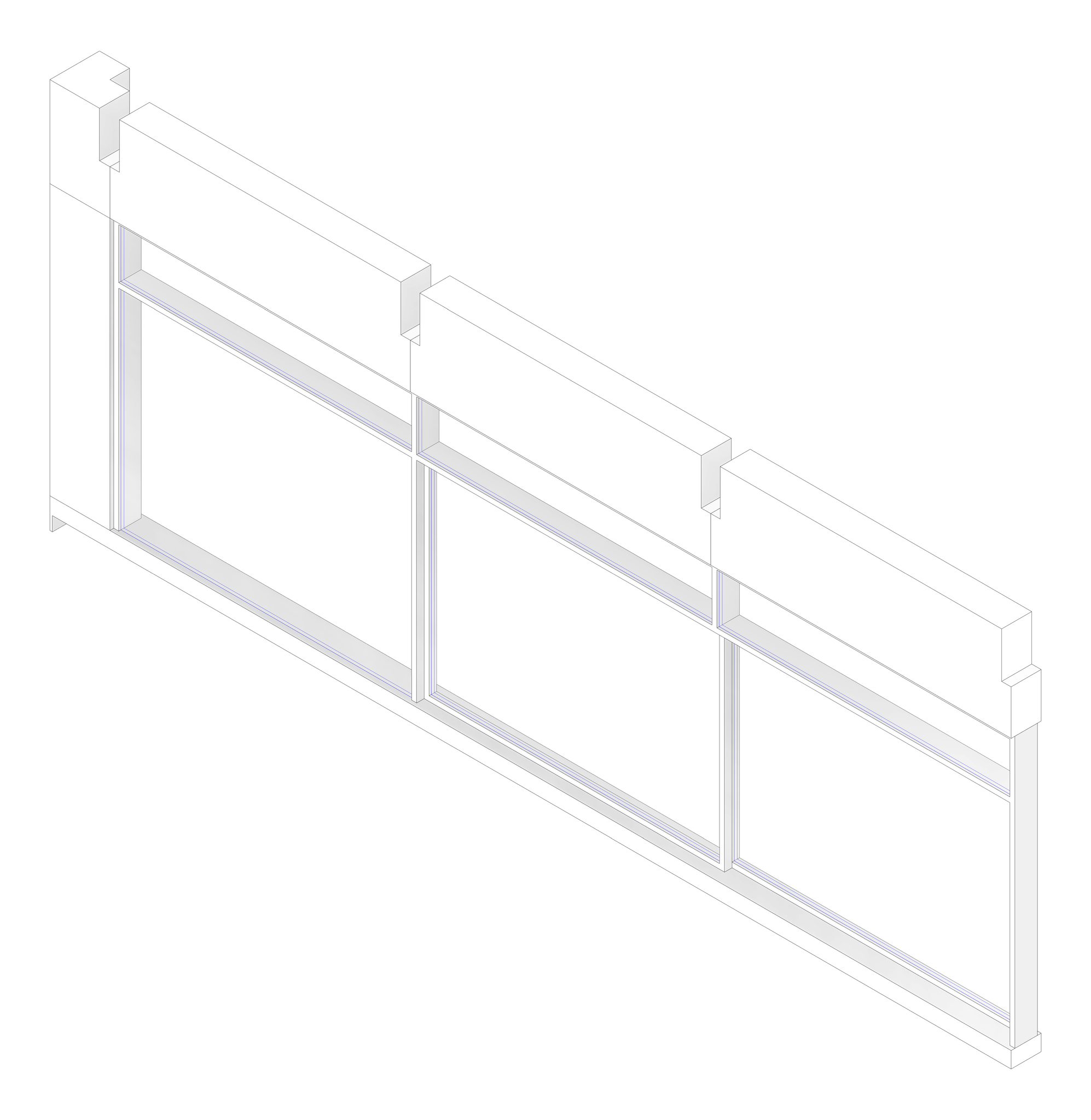 3D Documentation Image of FACADE Assembly General Type2D 3600x9600mm