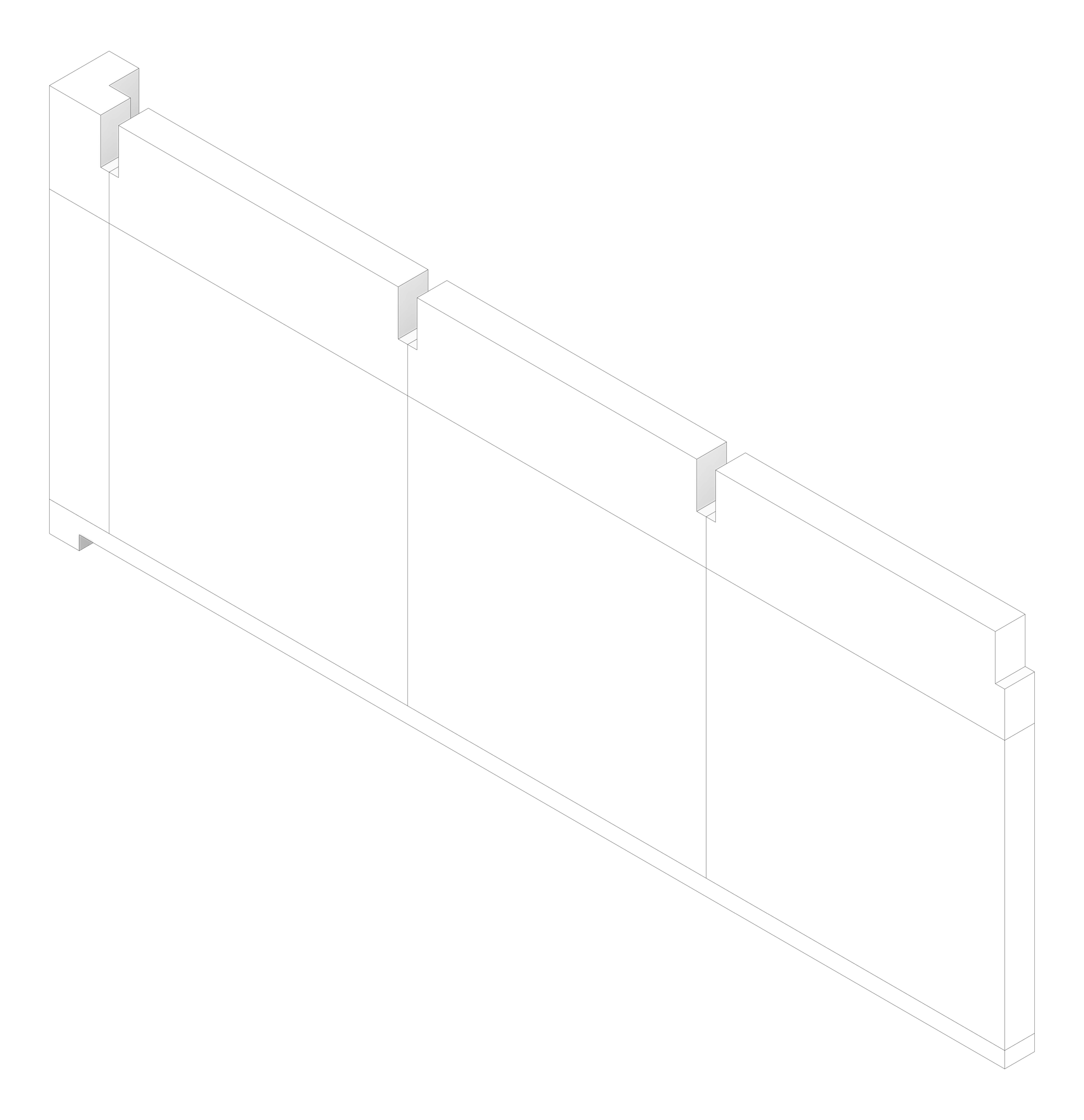 3D Documentation Image of FACADE Assembly General Type3D 3600x9600mm
