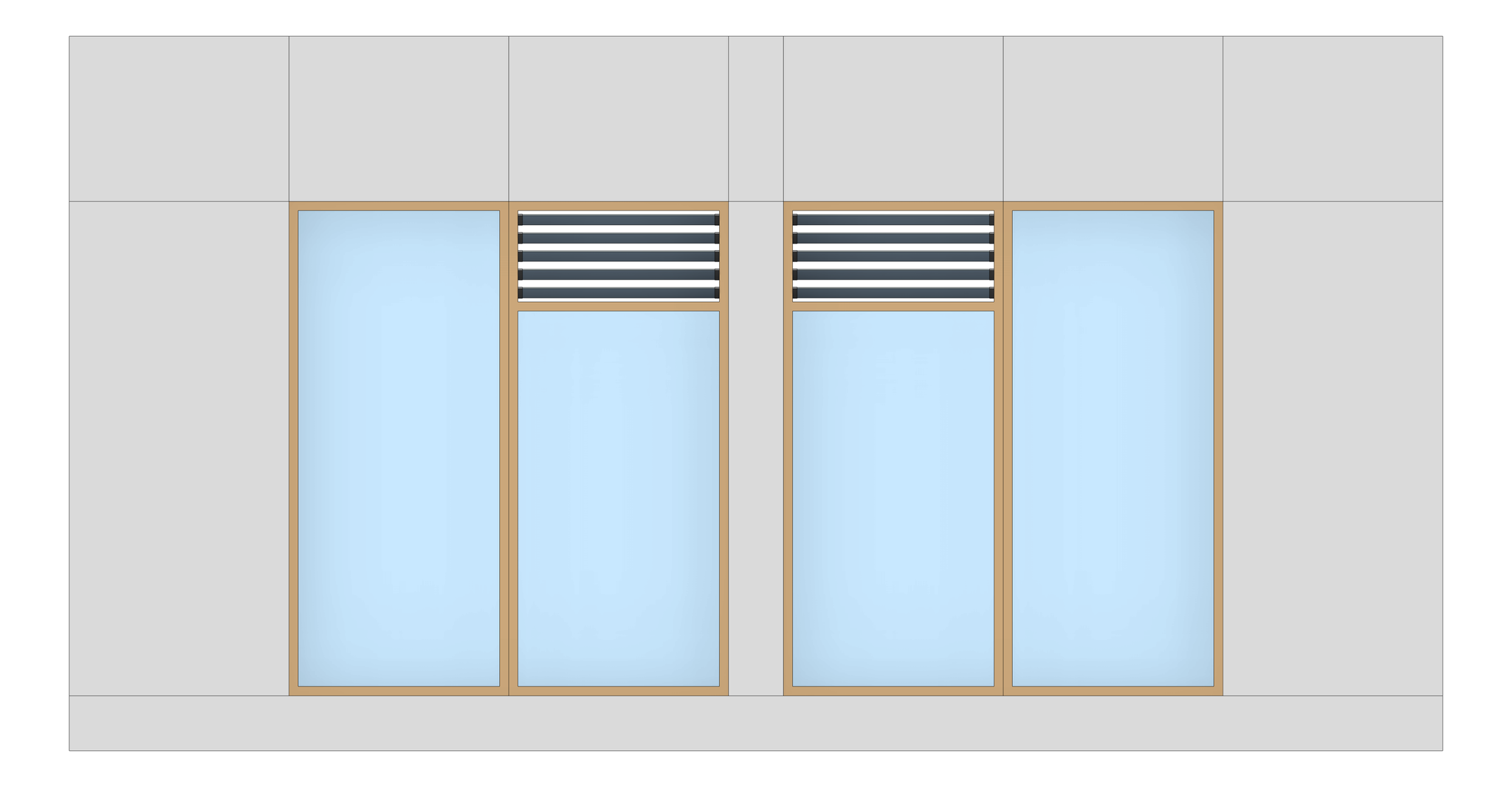 Front Image of FACADE Assembly General Type5B 3900x7500mm
