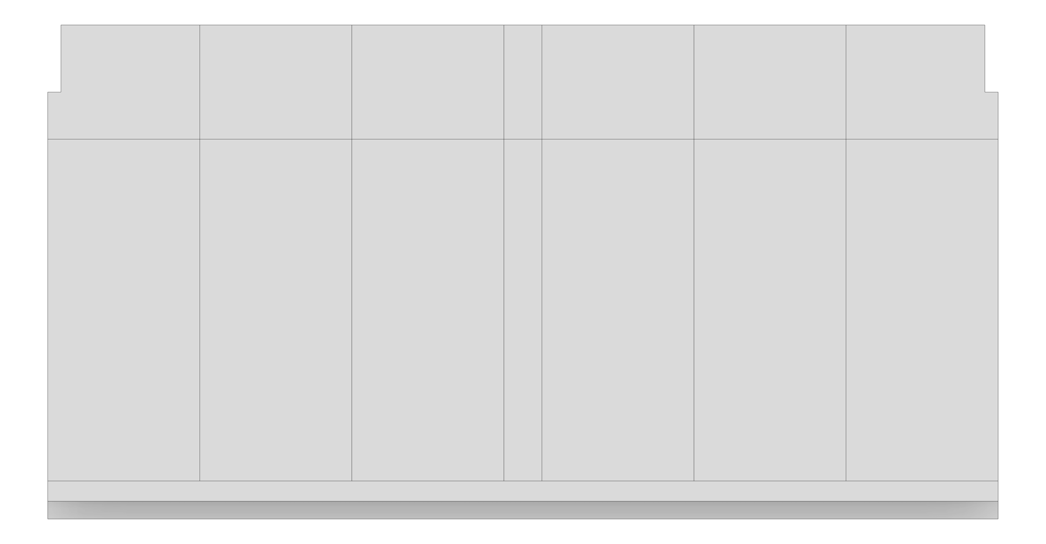 Front Image of FACADE Assembly General Type8A 3900x7500mm