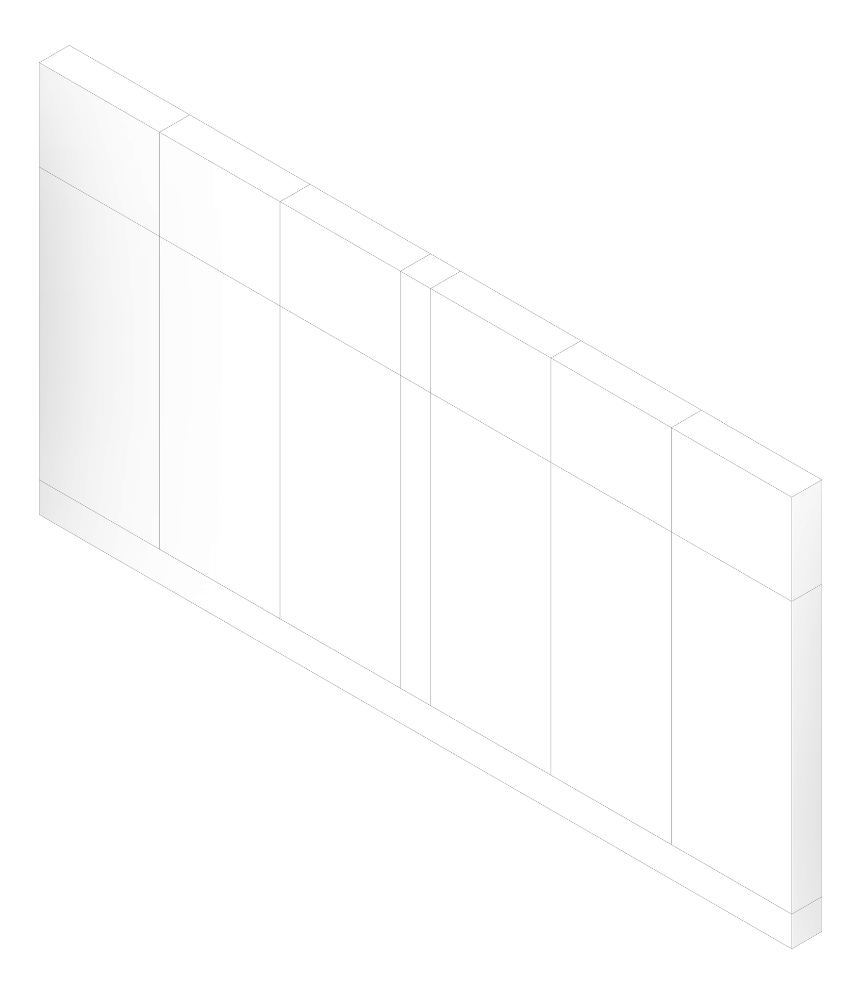 3D Documentation Image of FACADE Assembly General Type8B 3900x7500mm
