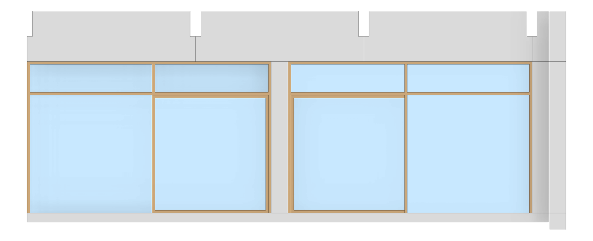 Front Image of FACADE Assembly General Type9D 3600x9600mm