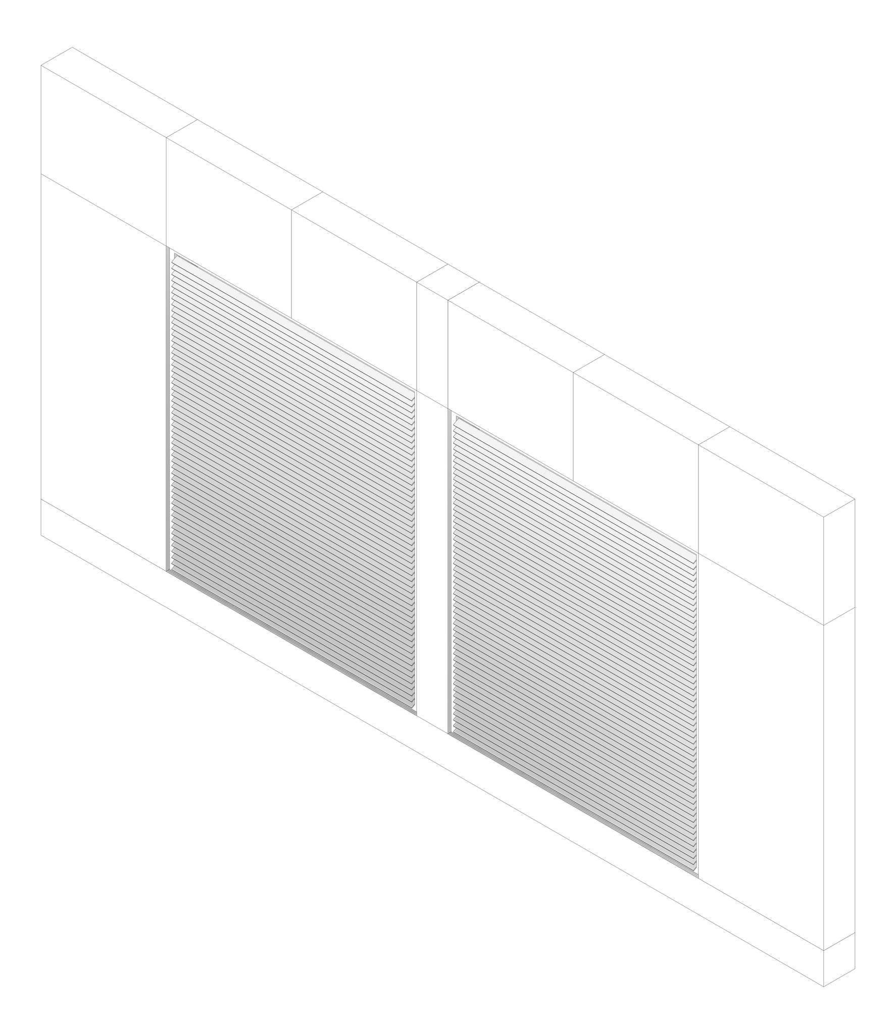 3D Documentation Image of FACADE Assembly Services Type1B 3900x7500mm