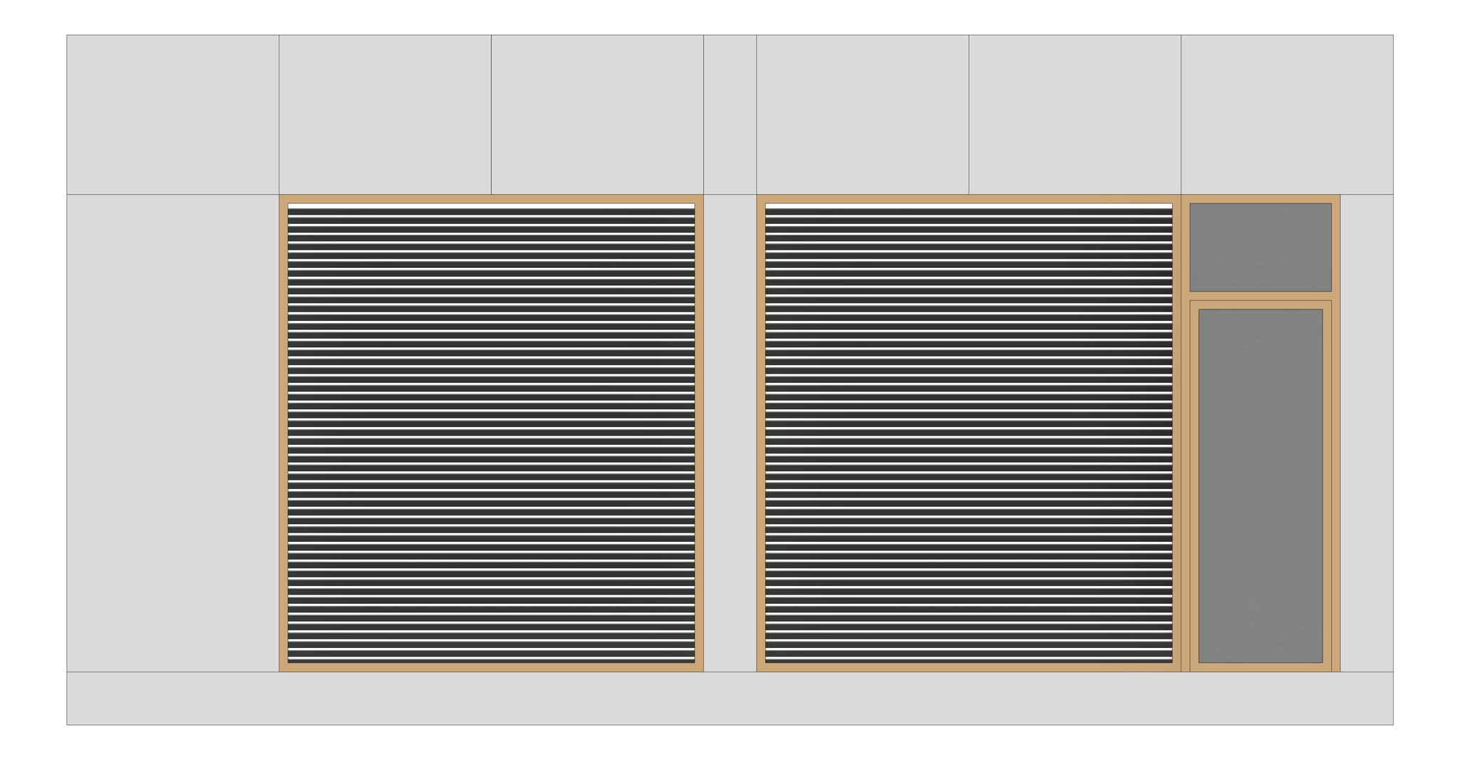 Front Image of FACADE Assembly Services Type2B 3900x7500mm
