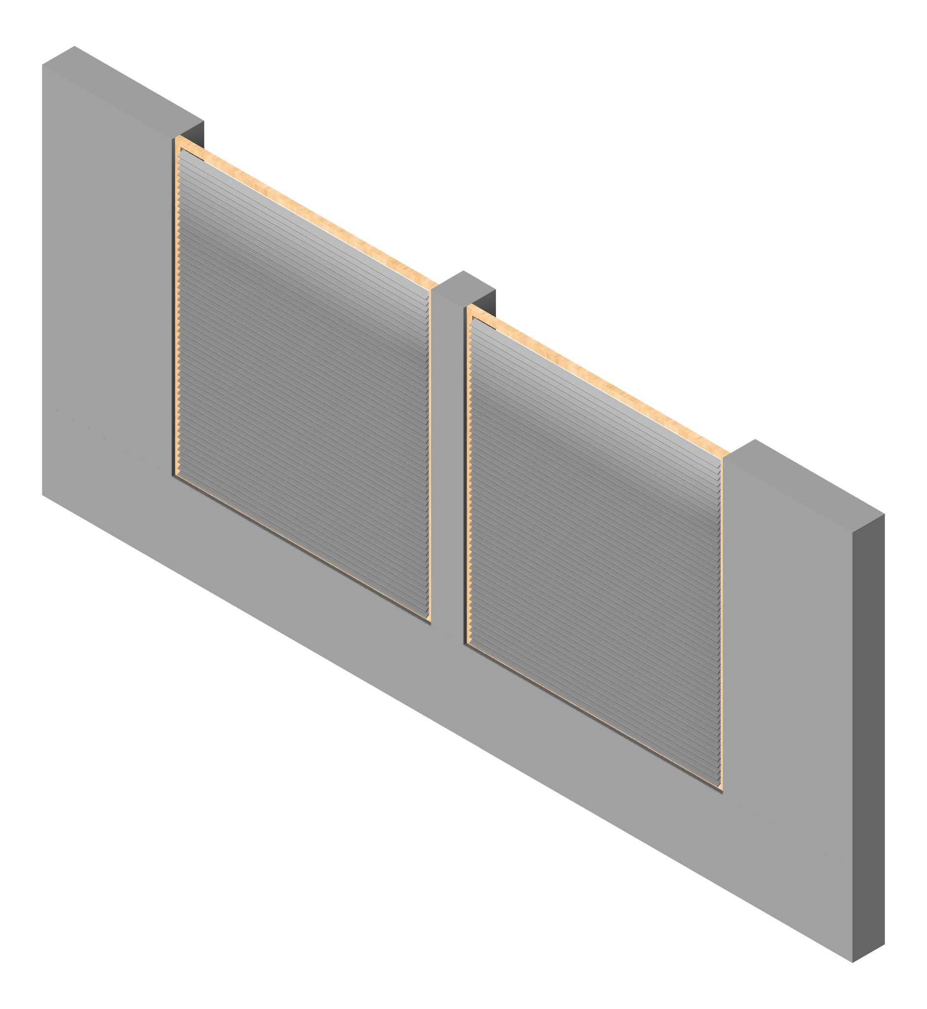 FACADE Assembly Services Type2E 3450x7500mm