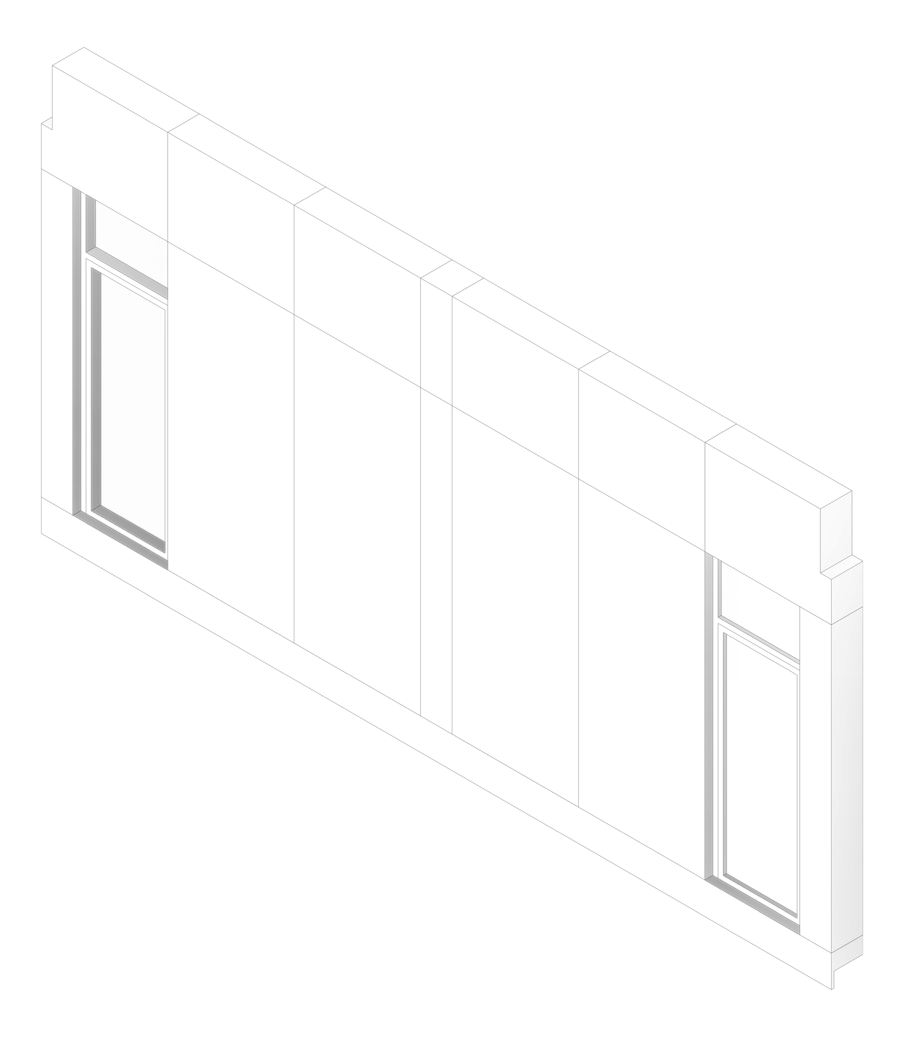 3D Documentation Image of FACADE Assembly Services Type4A 3900x7500mm